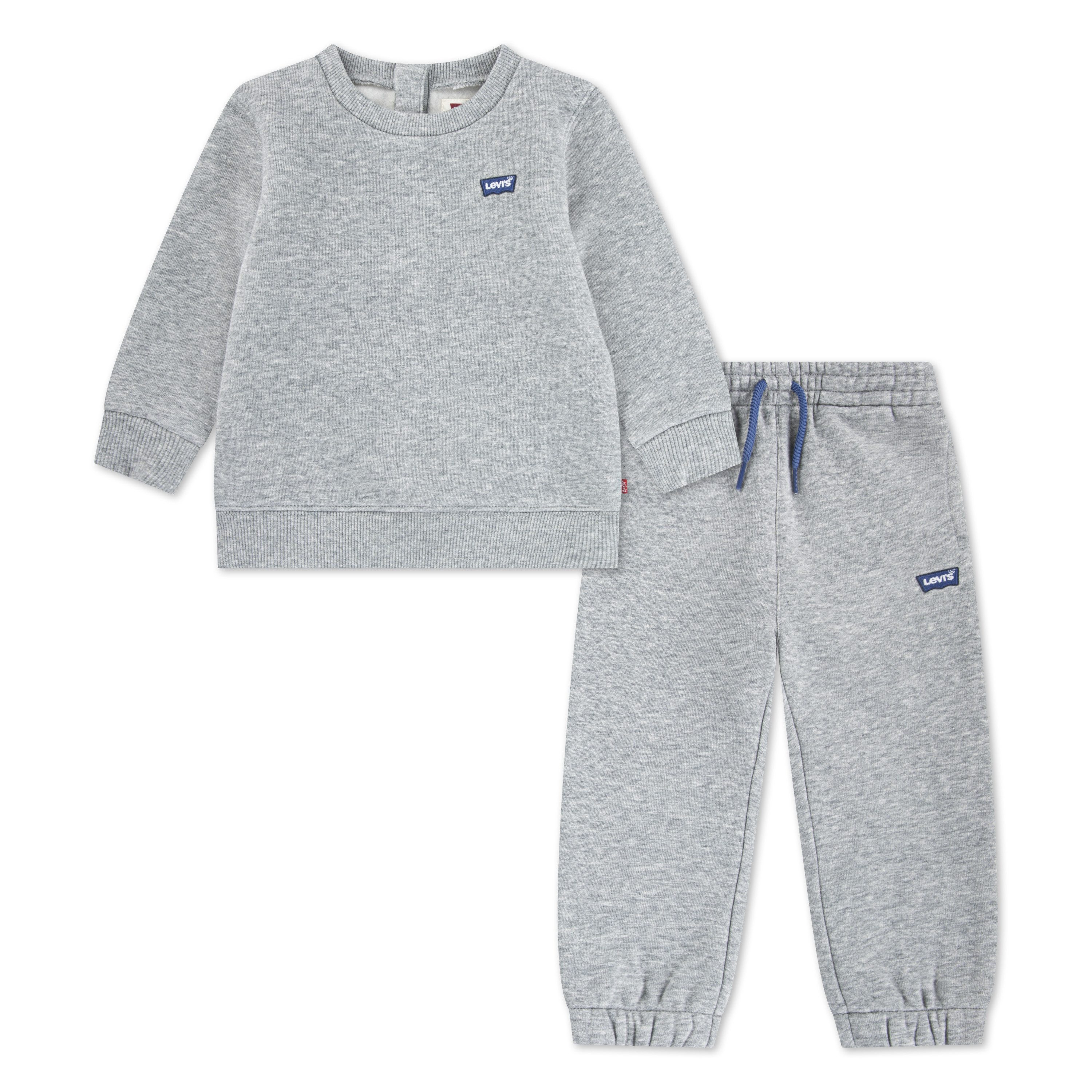Levi's® Kids Neugeborenen-Geschenkset LVN HOODIE,JOGGER SET (Set, 2-tlg) mit kleiner Label-Applikation- Stickerei