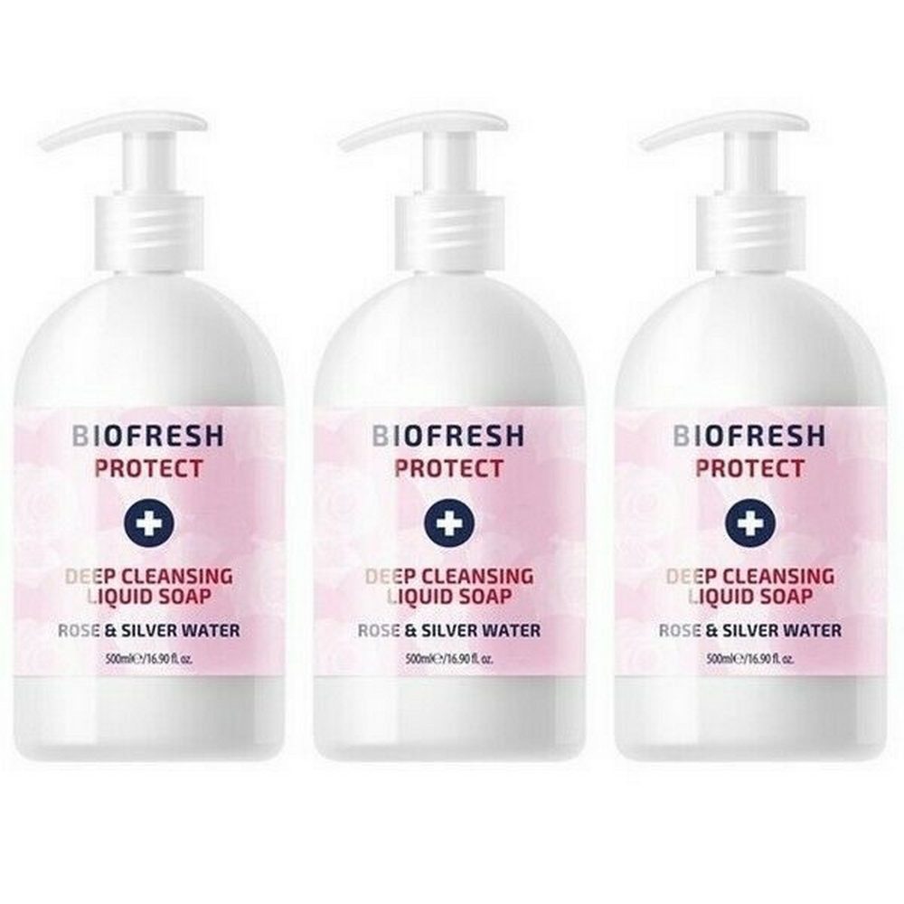 Biofresh Cosmetics Flüssigseife Protect tiefenreinigend 3 x 500 ml
