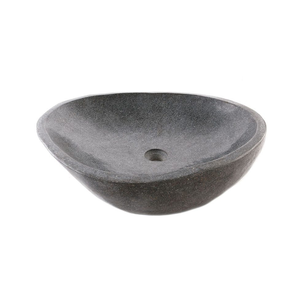 wohnfreuden Aufsatzwaschbecken Naturstein Waschbecken 60 cm rundum poliert (Kein Set), NEW-4213