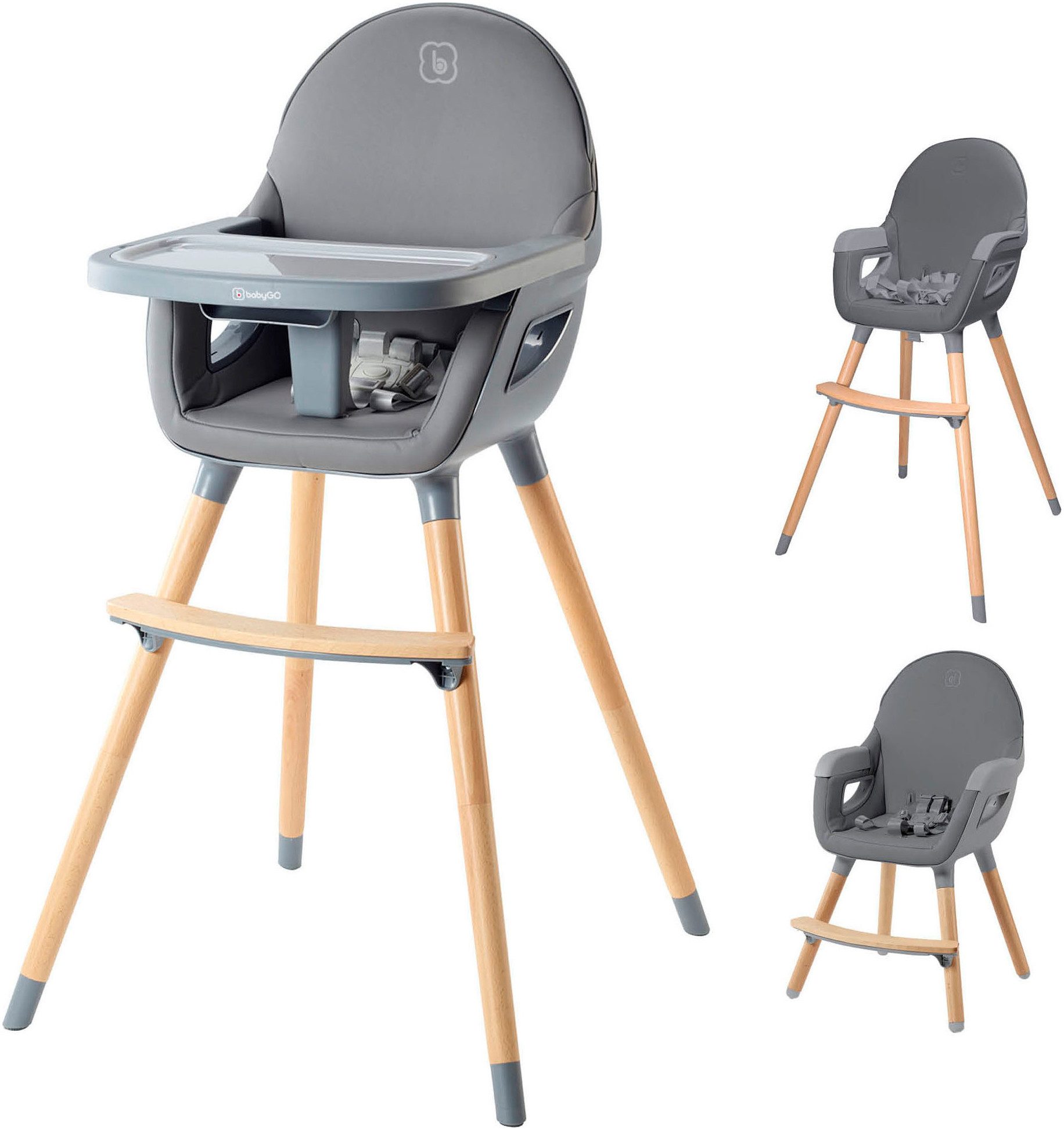 BabyGo Hochstuhl Scandi - wood günstig online kaufen