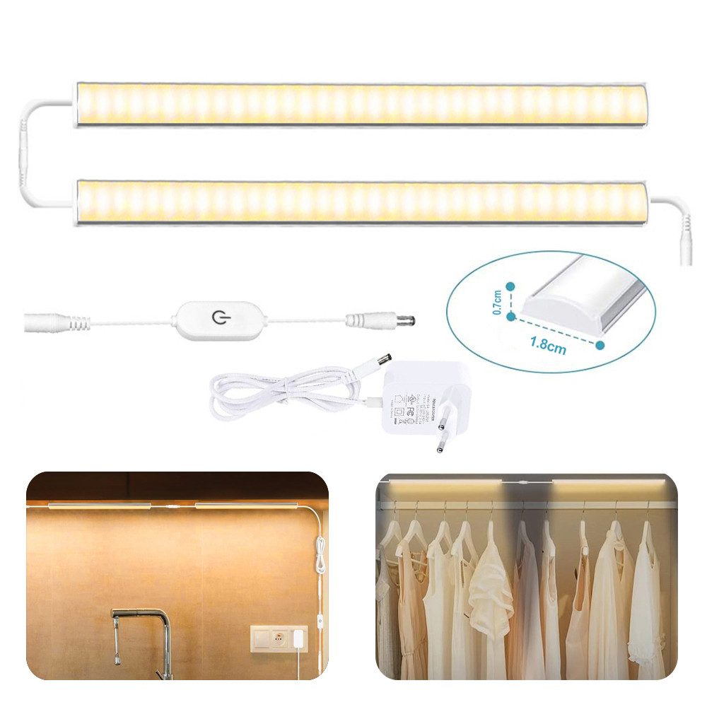 Jibenhome LED Unterbauleuchte LED Schrankbeleuchtung Küche Verbindbar, LED günstig online kaufen