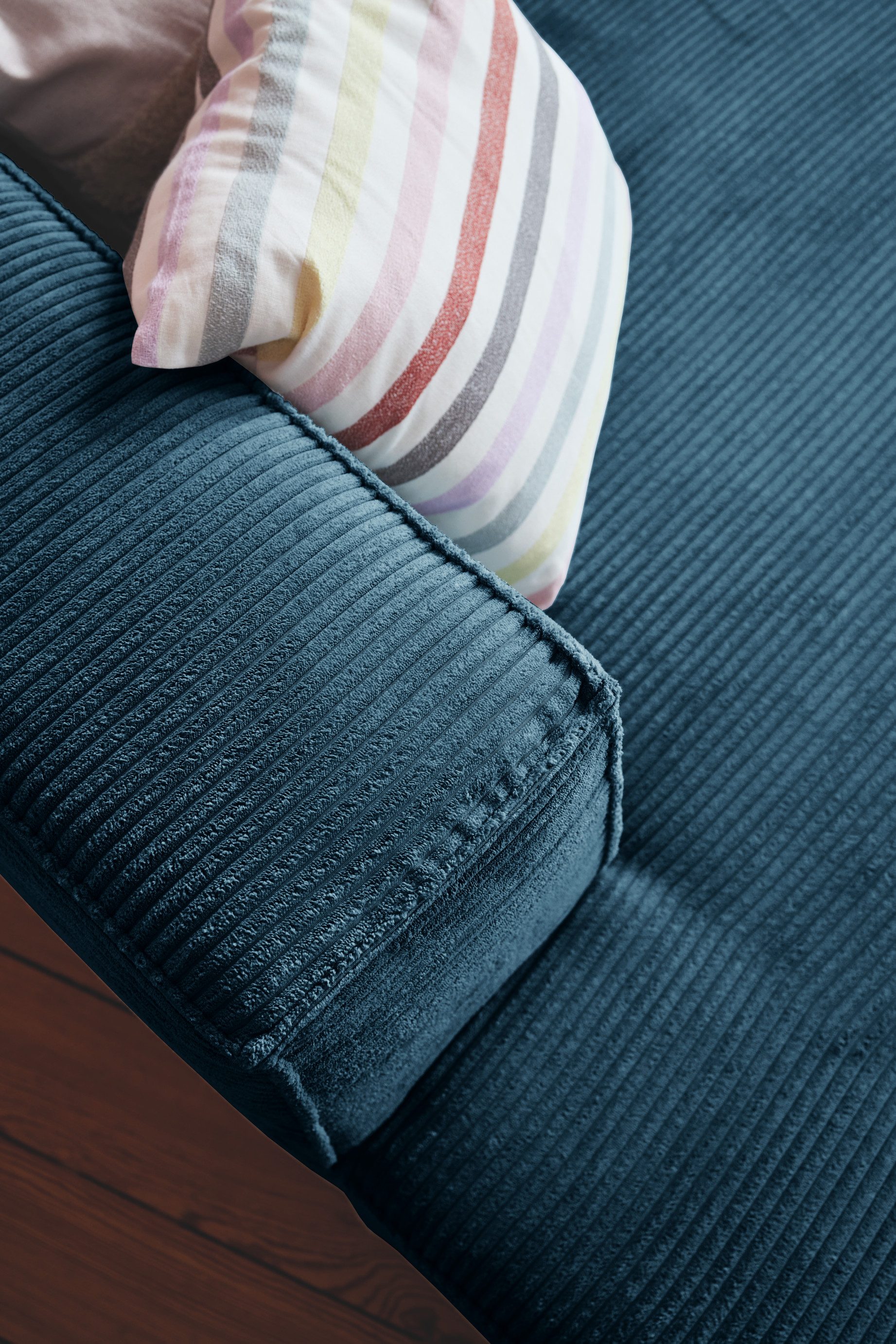 HOME OF COLORS Big-Sofa BIG CUBE – das kubische Ecksofa mit extra-tiefem, soften Sitzgefühl, in weichem Cordstoff und vielen schönen Farben