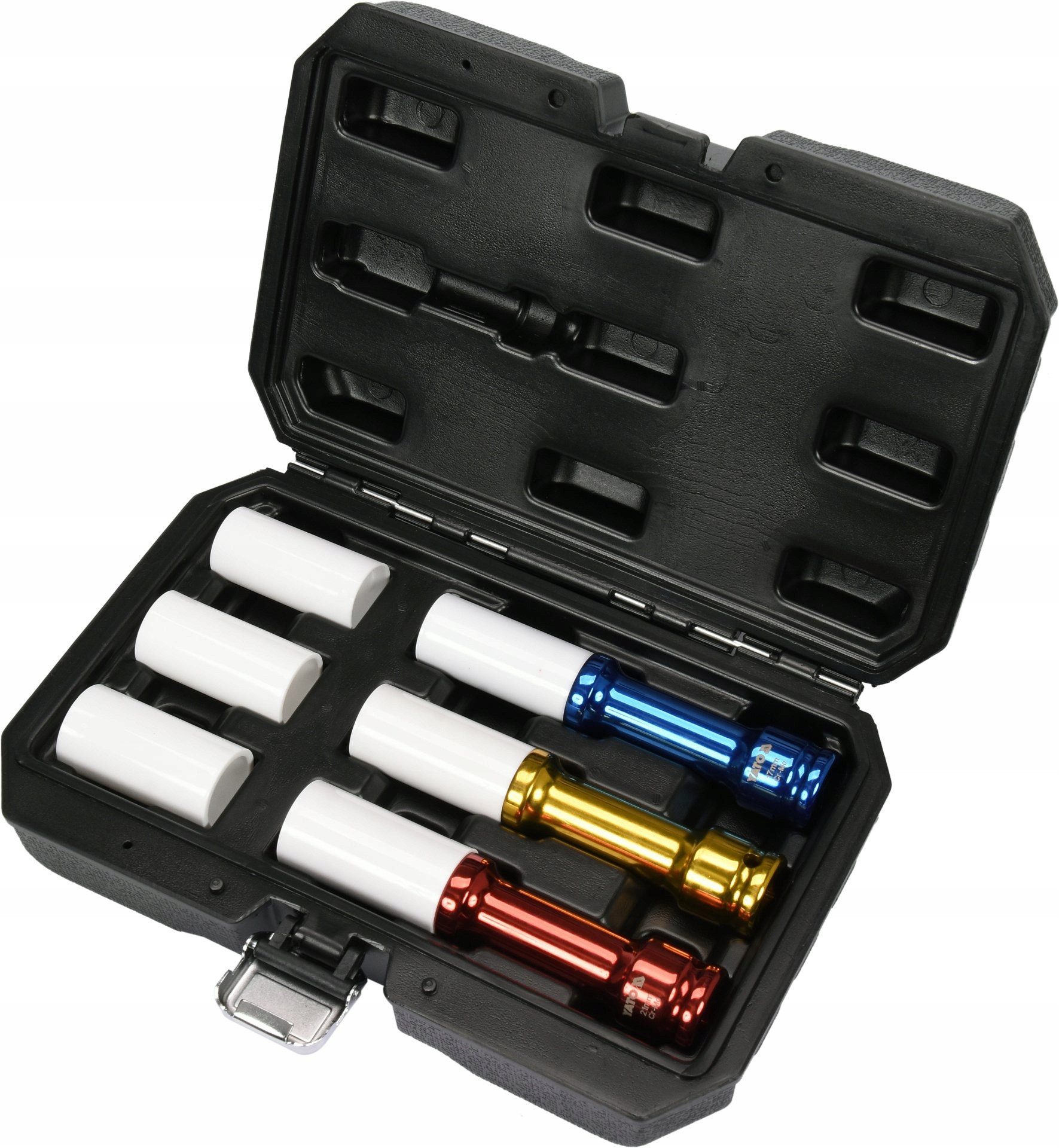Yato Steckschlüssel Schlagschrauber-Nuss, Schlagnuss SET 1/2“ 17, 19, 21mm, 150mm