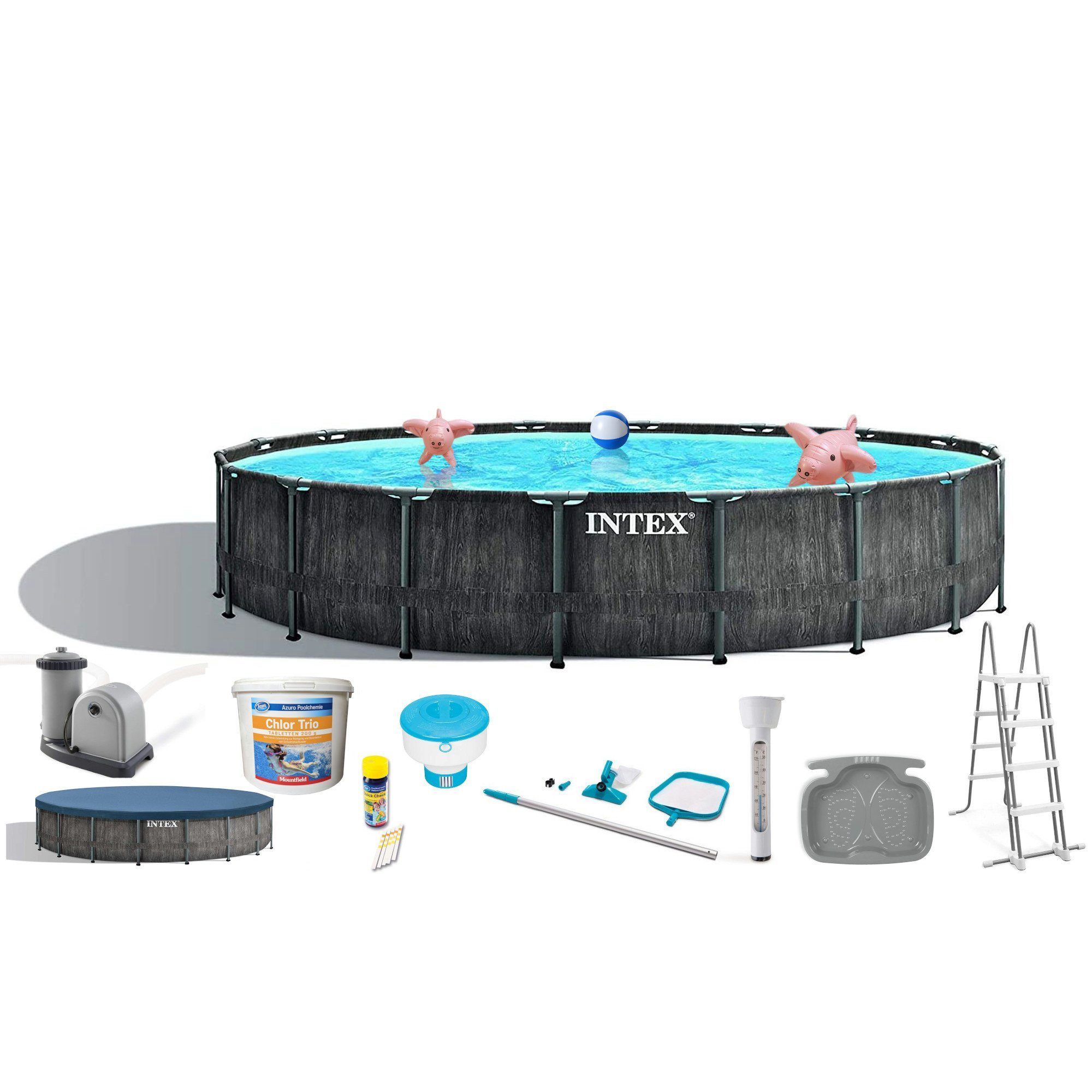 Intex Pool 26744GN - Greywood Prism Frame Pool 549x122cm