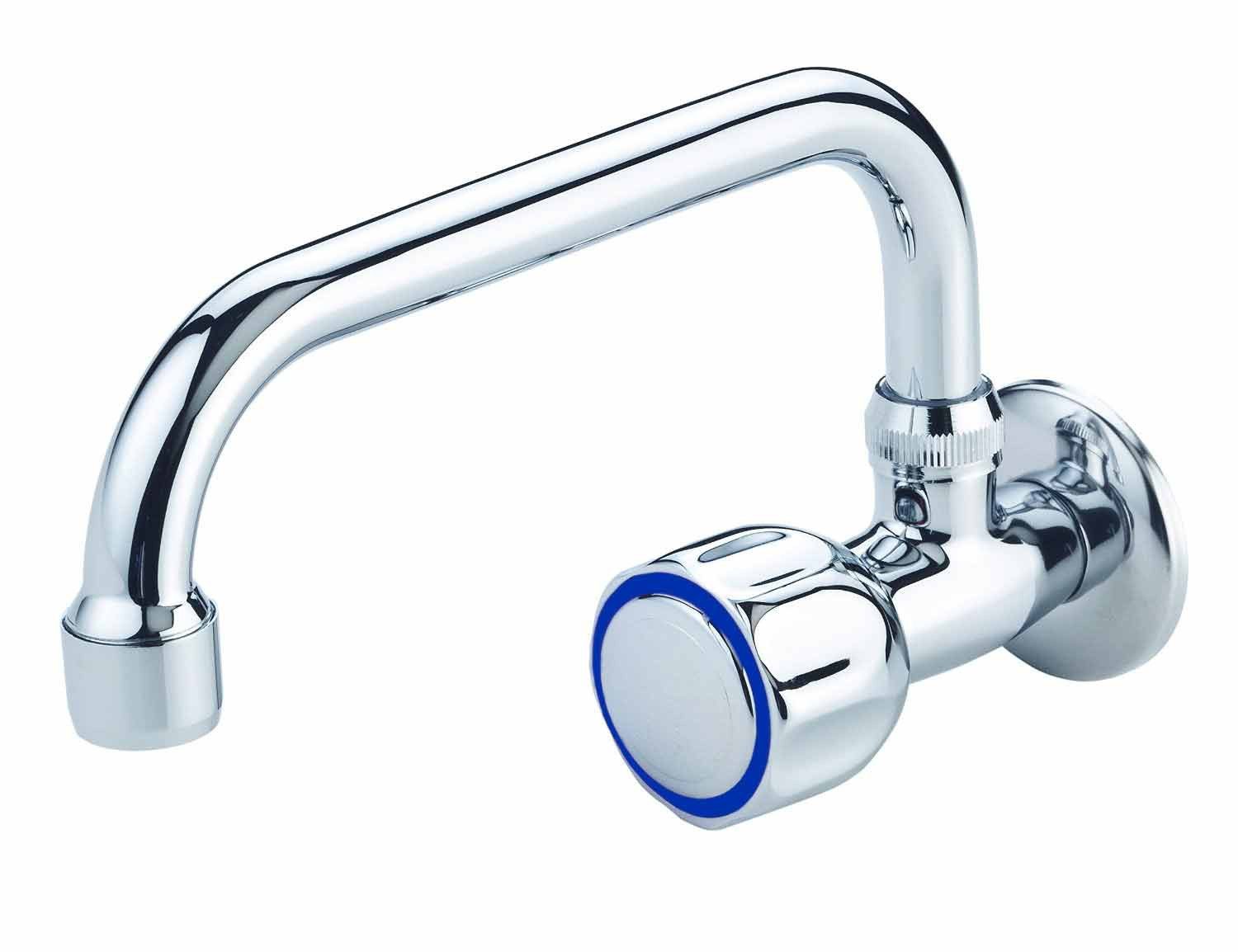 Eisl Waschtischarmatur Standard Kaltwasser Wand-Ventil, Wandarmatur, Haubengriff, verchromt