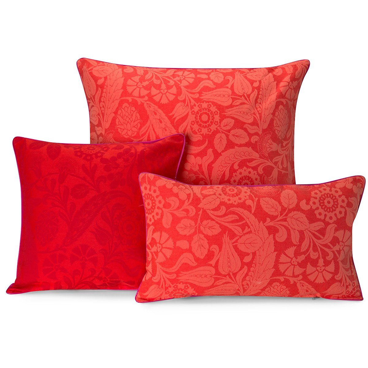 Kissenhülle Outdoor-Kissenhülle Voyage Iconique Coquelicot 40x40 cm, Le Jacquard Francais (1 Stück)