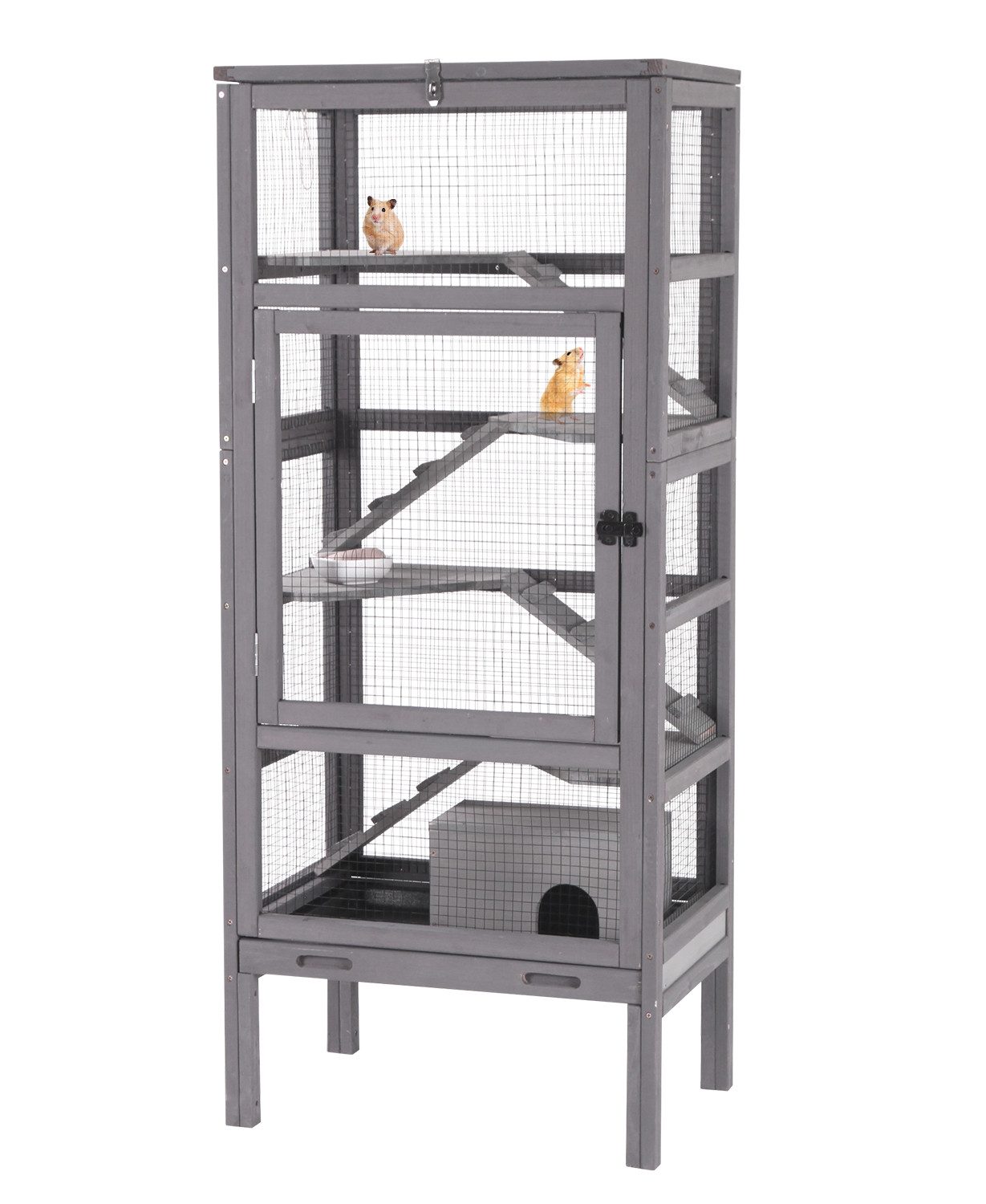 Tierhaus Kleintierkäfig, Drahtgeflecht, 5 Ebenen, für Frettchen Chinchillas