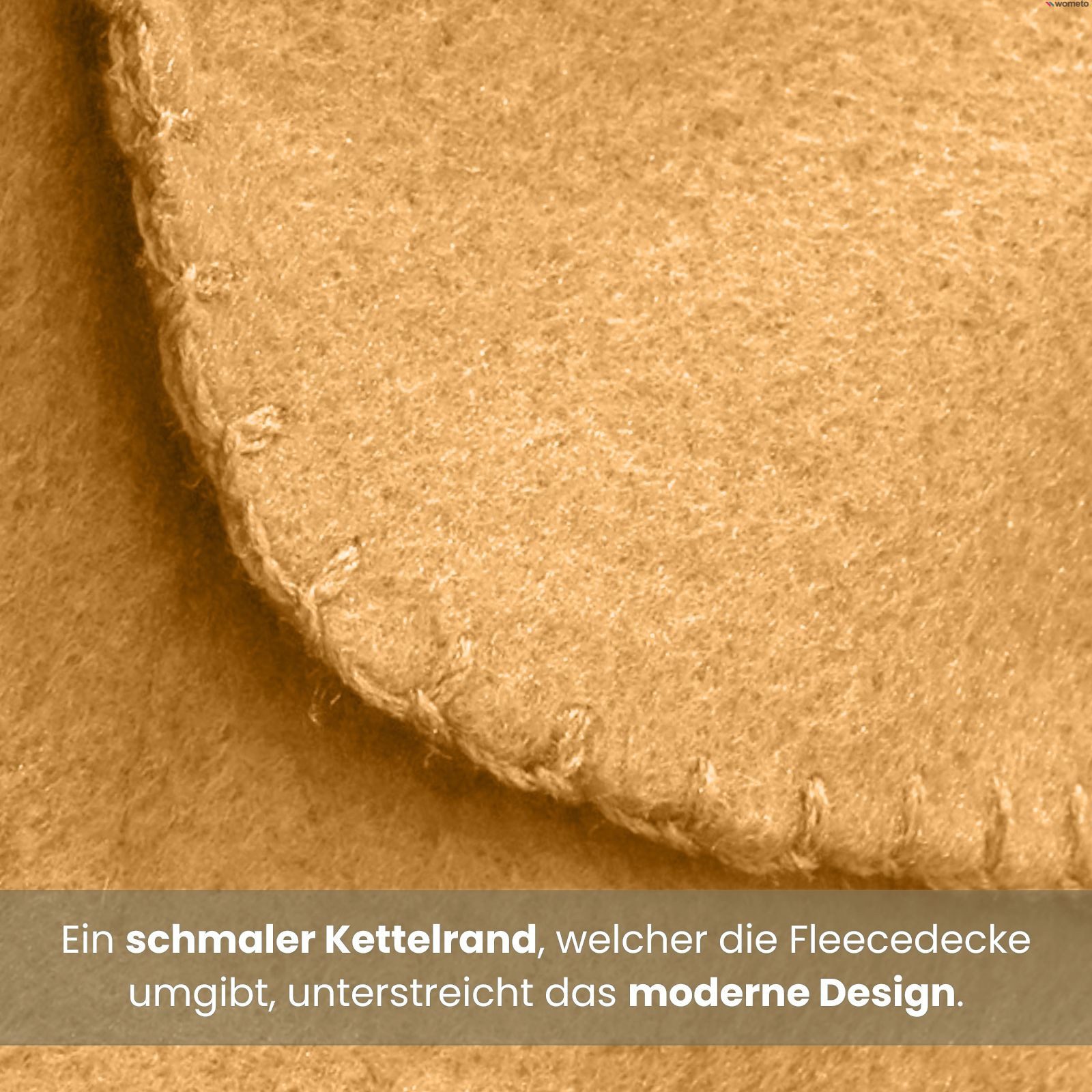 Wohndecke Polar-Fleece, wometo, OEKO-TEX®, 3 Fleecedecken mit Kettel-Rand & Anti-Pilling – Bild 4 von 5