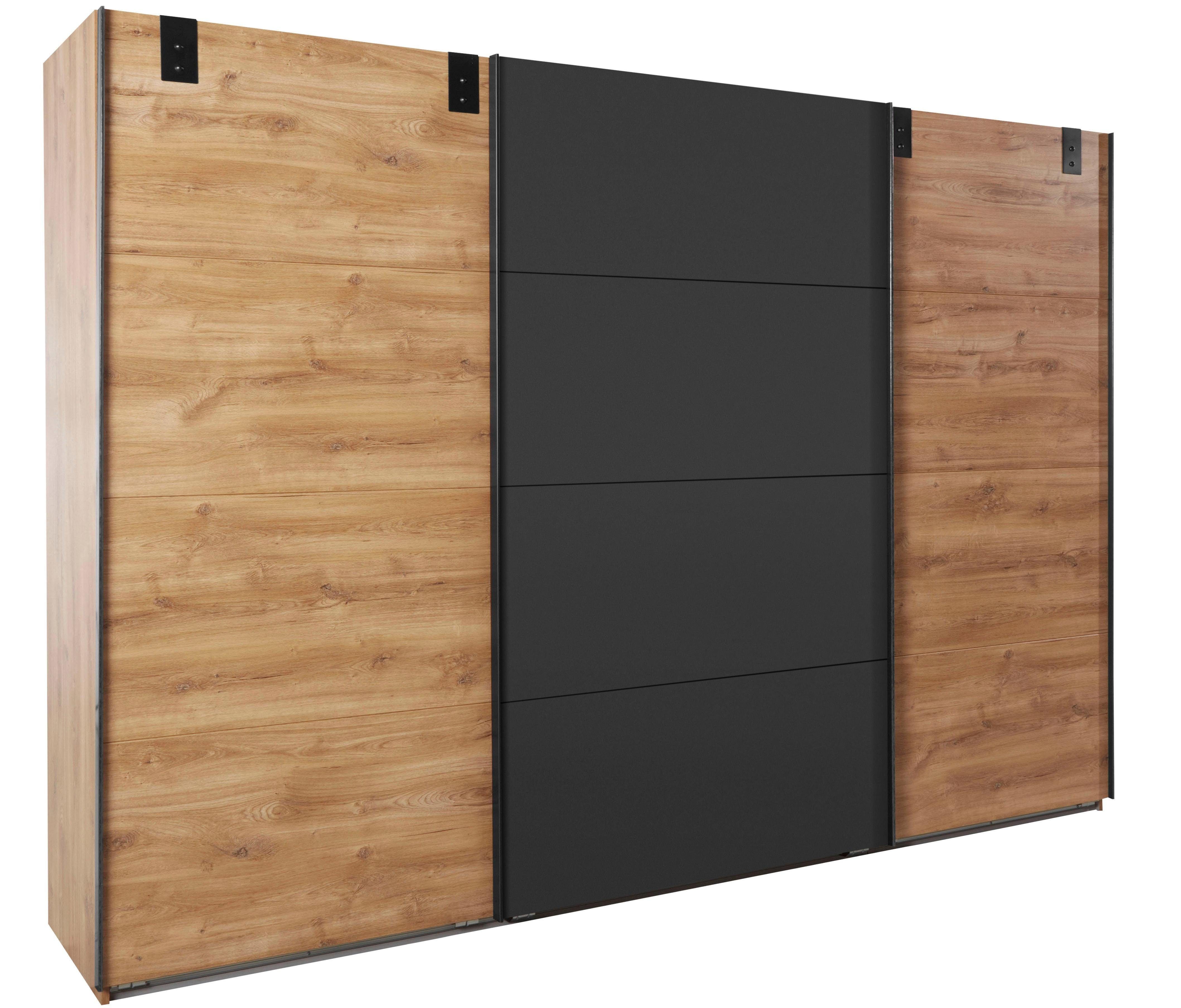 Wimex Schwebetürenschrank Malmö, Kleiderschrank wahlweise mit oder ohne Spiegel Kleiderschrank im Industrial Design, 225 oder 270cm breit