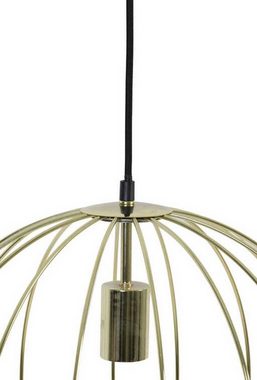 Light & Living Pendelleuchte SUDEN, 1-flammig, Goldgelb glänzend, Metall, ohne Leuchtmittel, Ø 40 cm, Hängeleuchte, Hängelampe