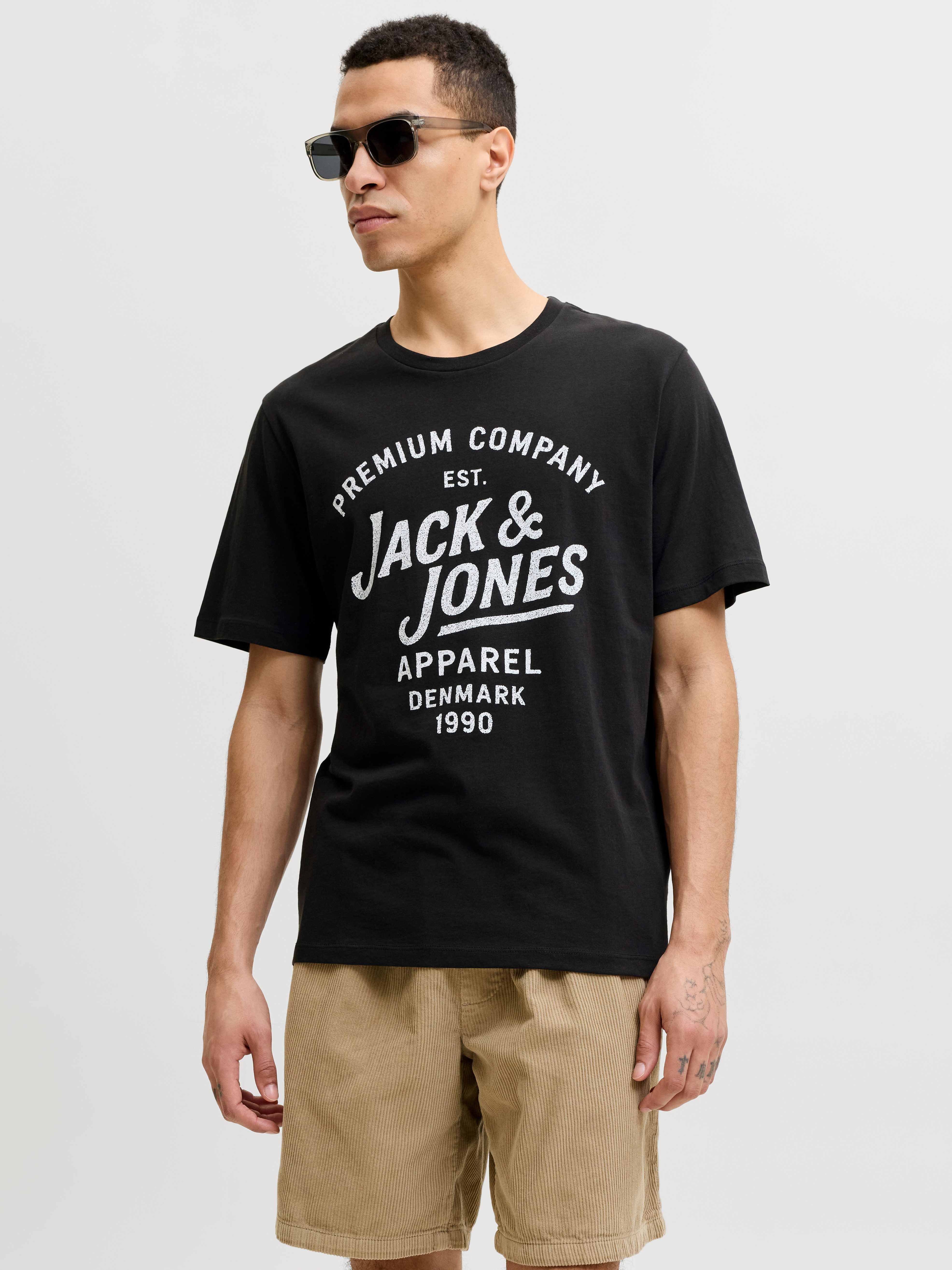 Jack & Jones T-Shirt JPRBLUZANE SS TEE FST mit Logo Schriftzug