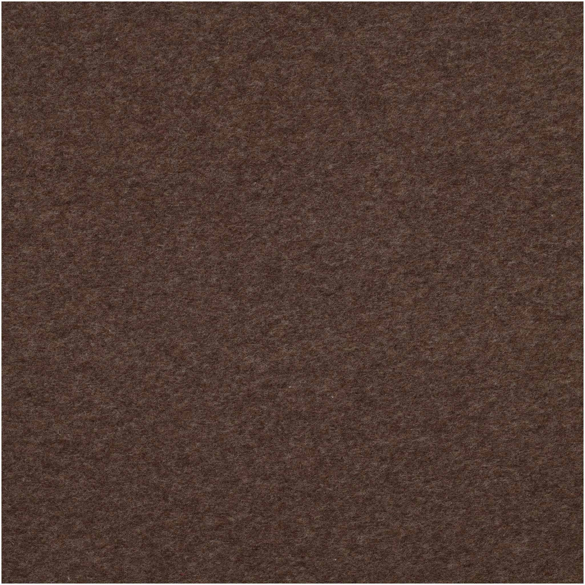 maDDma Stoff Fleecestoff Meri ab 0,5 x 1,5m Vliesstoff Wolle Wollstoff Wollfleece, braun