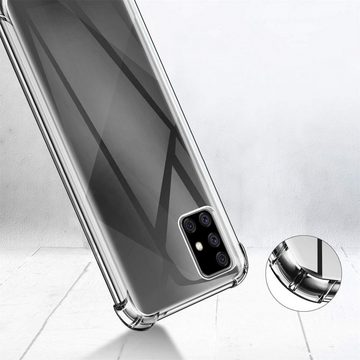 CoolGadget Handyhülle Anti Shock Rugged Case für Samsung Galaxy A51 6,5 Zoll, Slim Cover Kantenschutz Schutzhülle für Samsung A51 Hülle Transparent