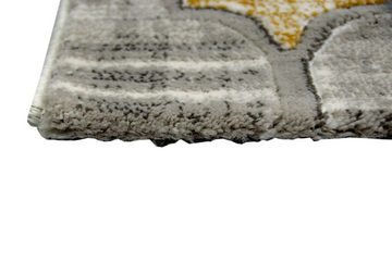Teppich Moderner Teppich Kurzflor Teppich Wohnzimmerteppich grau bunt marokkanisches Muster, Carpetia, rechteckig, Höhe: 11 mm