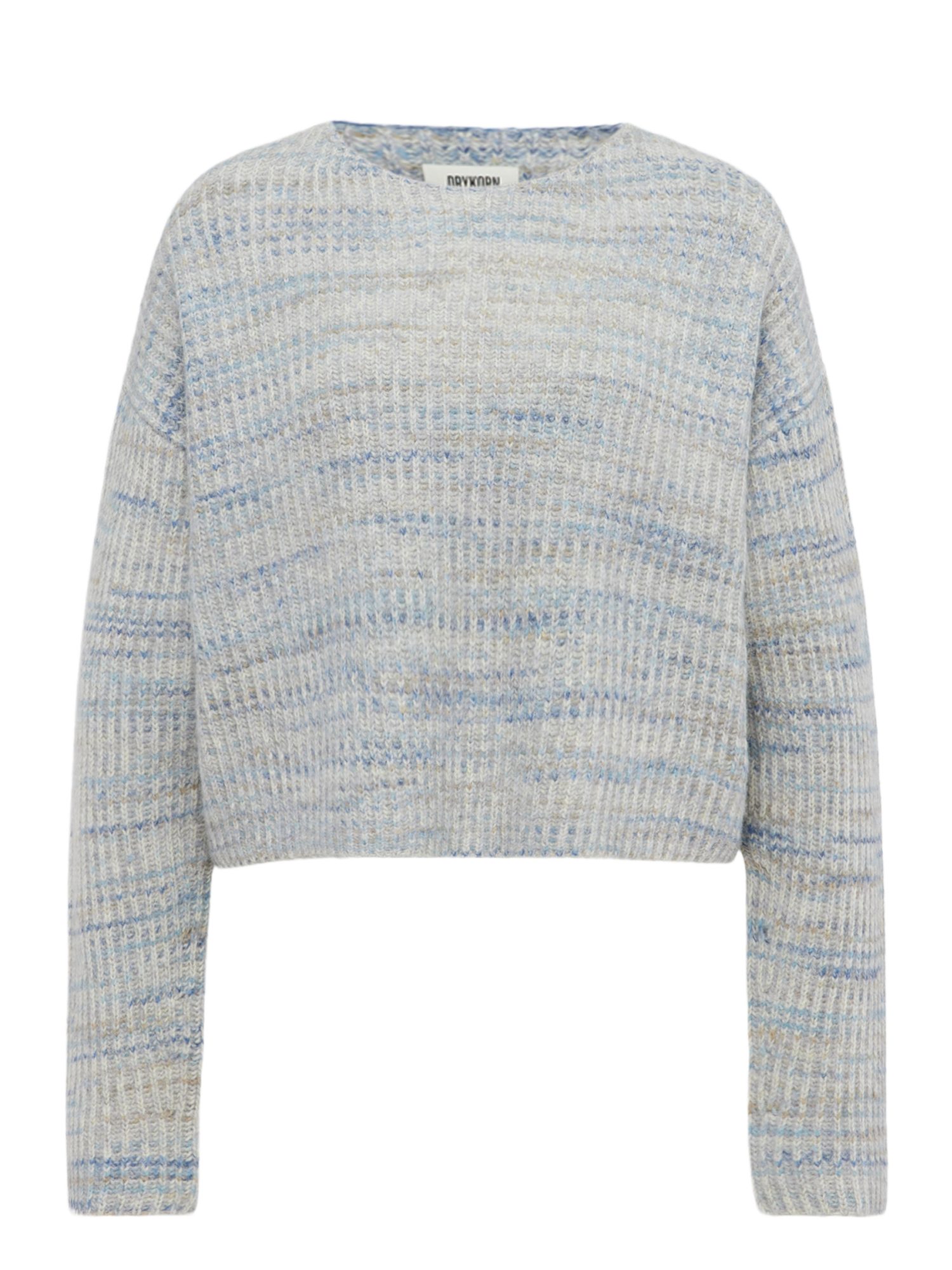 Drykorn Strickpullover bunt,Casual,Alpaka,Meliert,Rundhals,Lang,Regular Fit