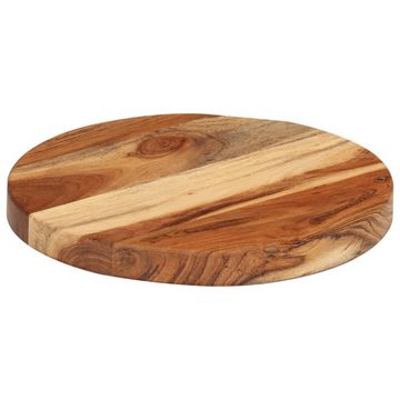 vidaXL Schneidebrett Schneidebrett Ø25x2,5 cm Massivholz Akazie, Holz