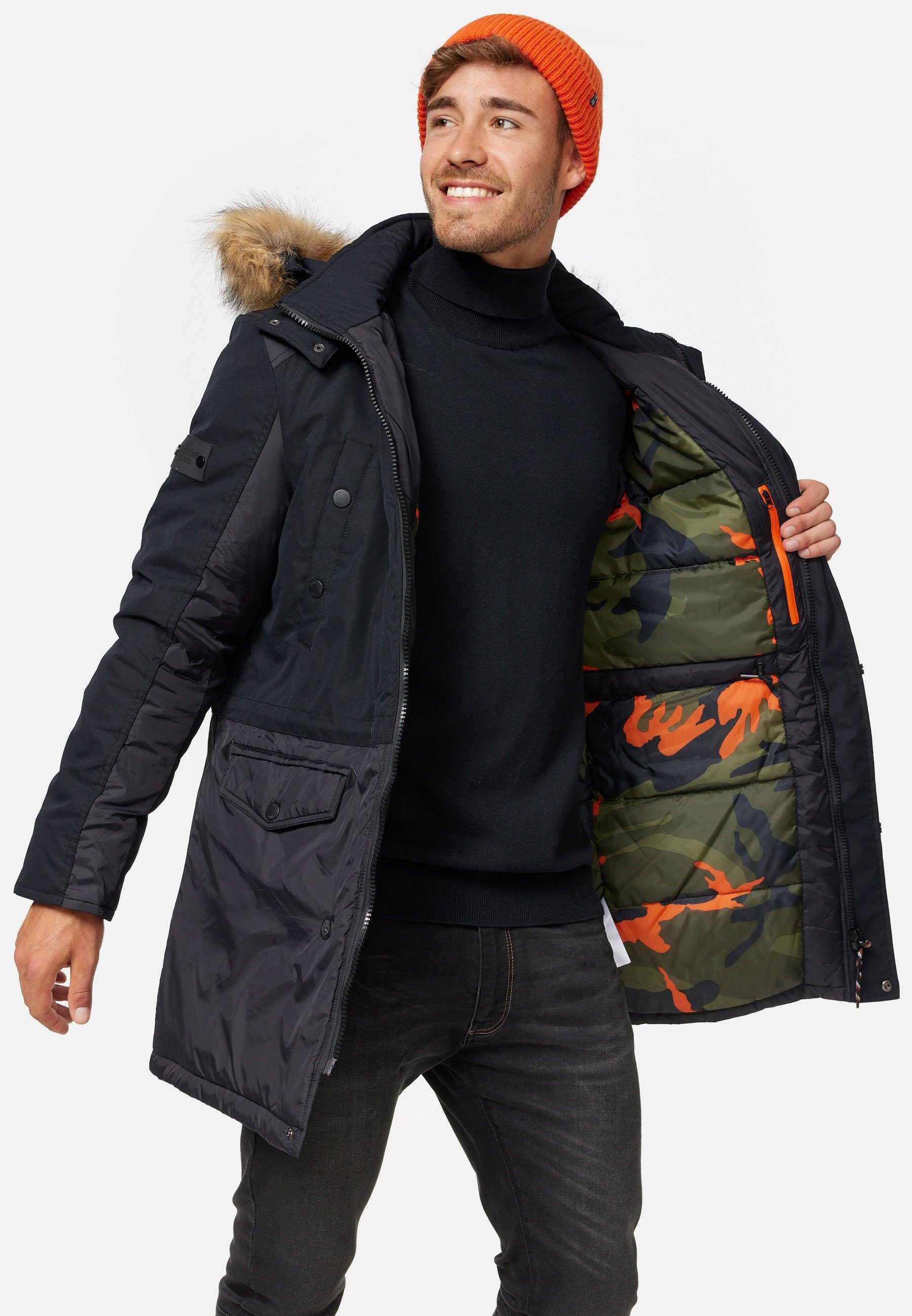 Indicode Parka Herren Jarl Herrenparka Herrenjacke