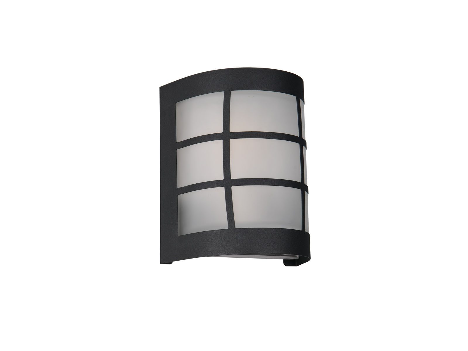 Reality Leuchten LED Außen-Wandleuchte, LED wechselbar, Warmweiß, Außenleuchte Edelstahl Schwarz für Außen-Beleuchtung Haus-Wand, H 16cm