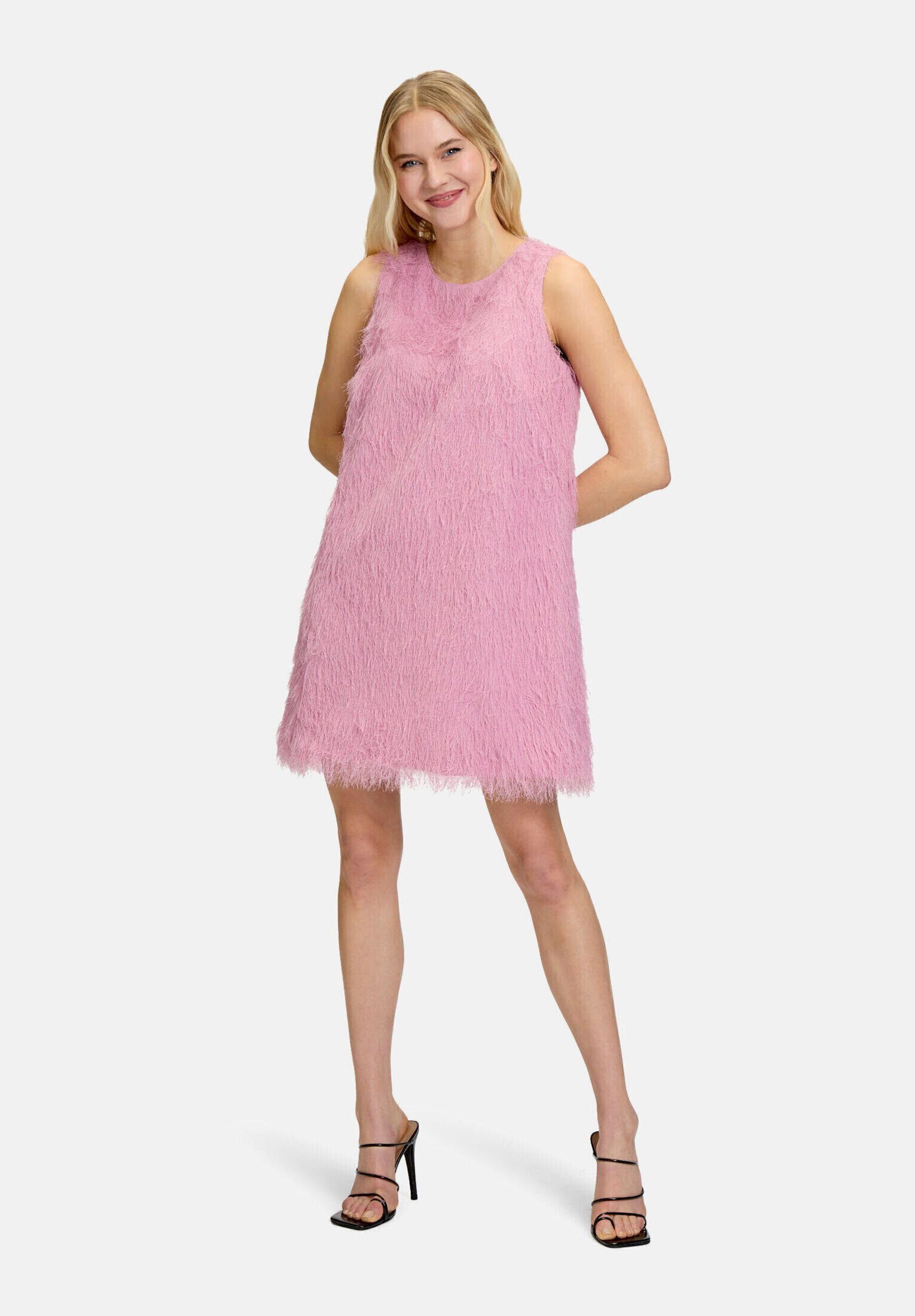 Vera Mont Abendkleid Damen mit Fransen Material
