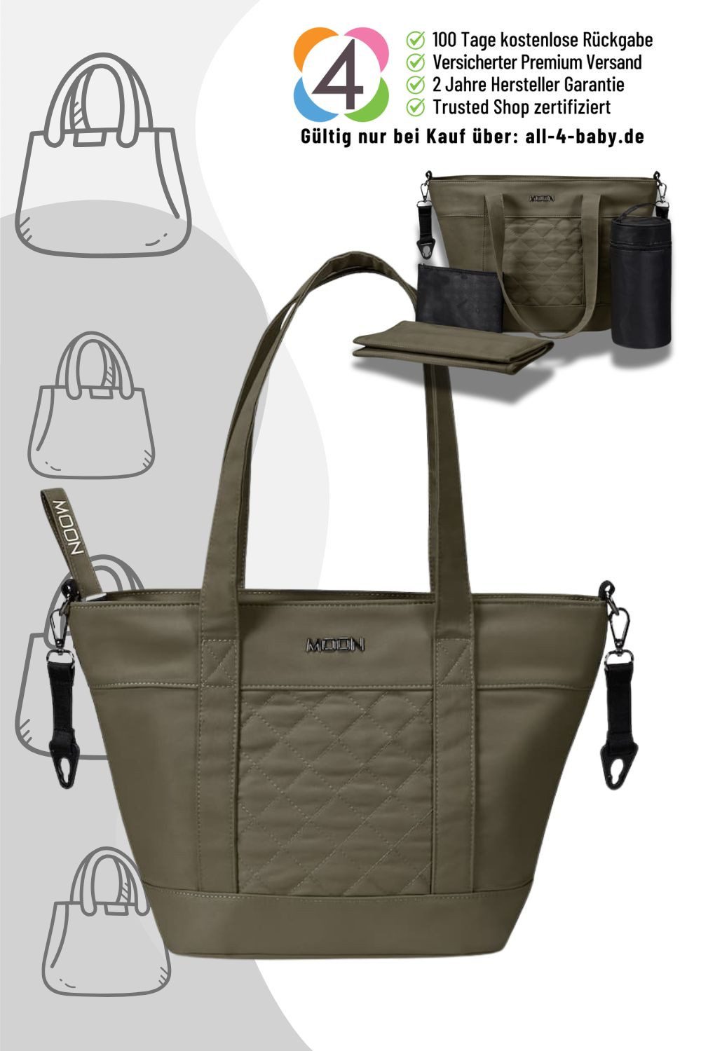 Moon Wickeltasche