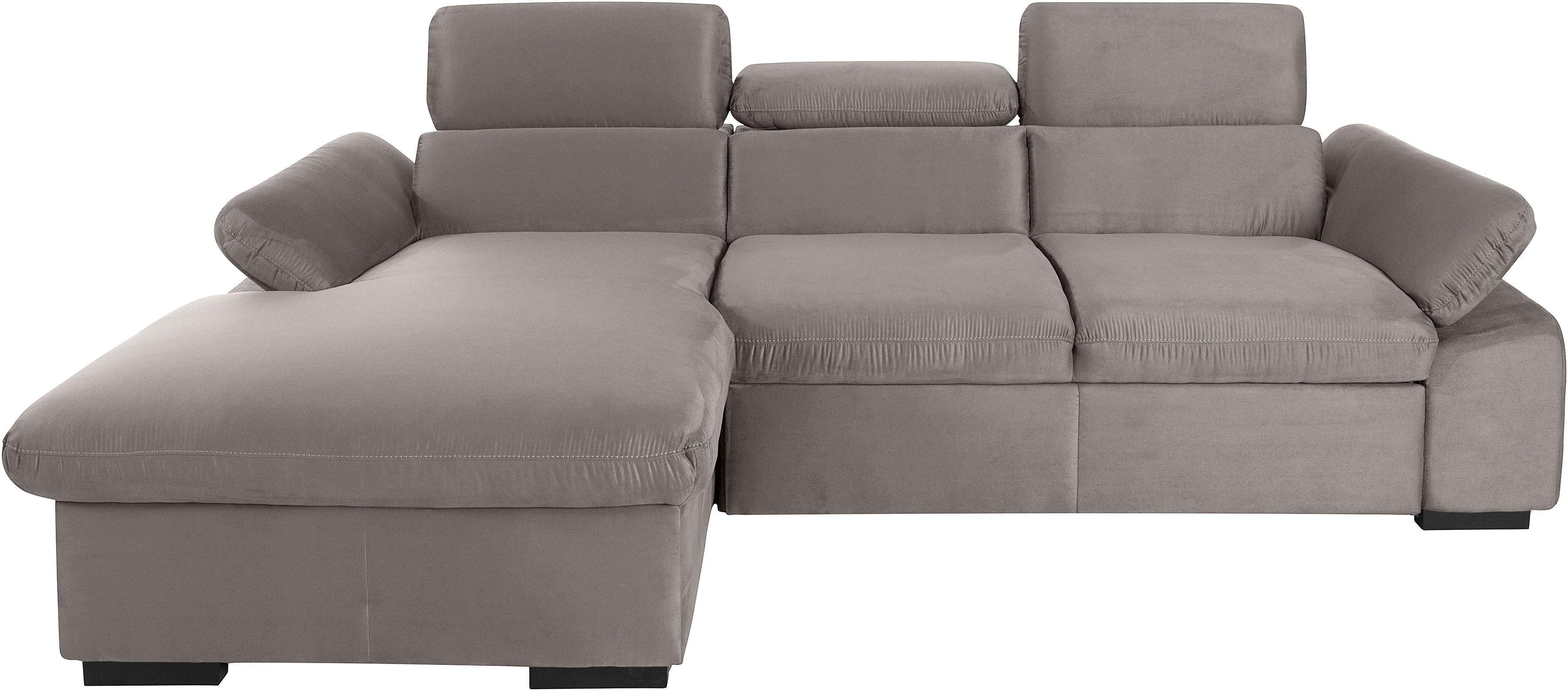 COTTA Ecksofa "Lola L-Form mit Kopfteilfunktion & Hocker", (Set, mit Hocker günstig online kaufen