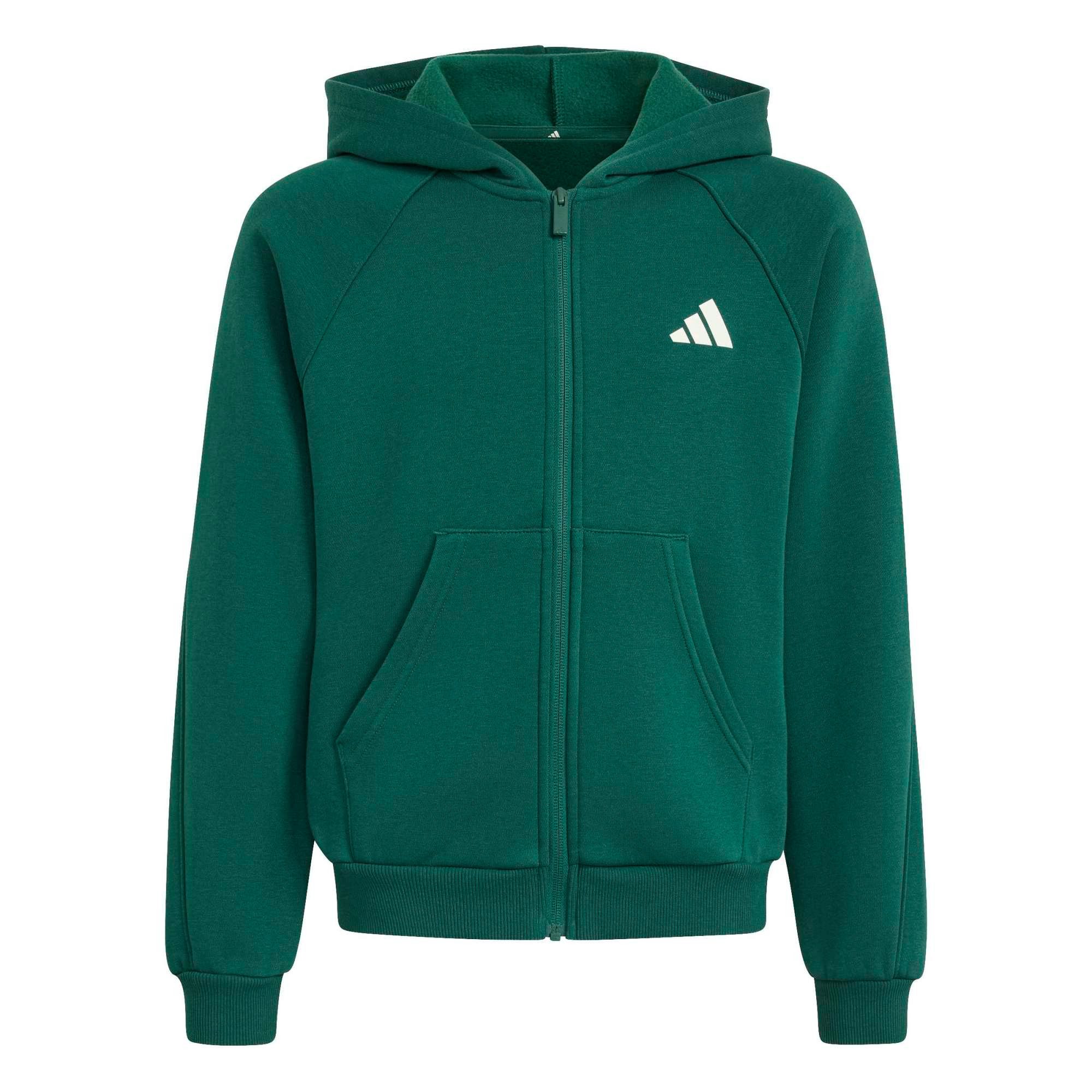 adidas Sportswear Sweatshirt J CLGT FZ HD CGREEN/IVORY