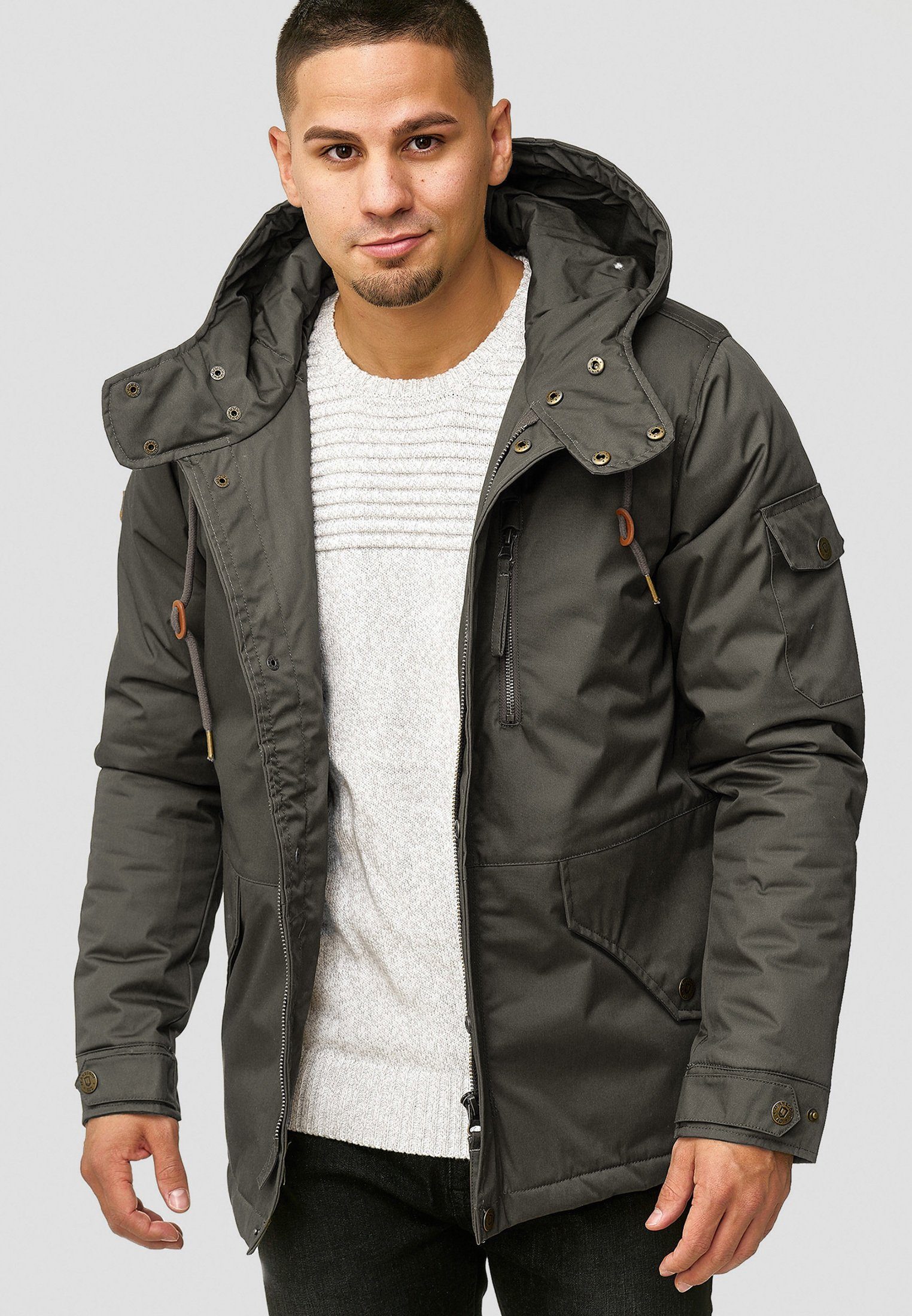 Indicode Parka Elmhurts Dk Grey