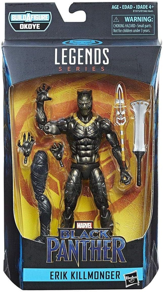 Hasbro Actionfigur Marvel Legends Black Panther Okoye Wave Erik Killmonger 6 Inch BaF Act