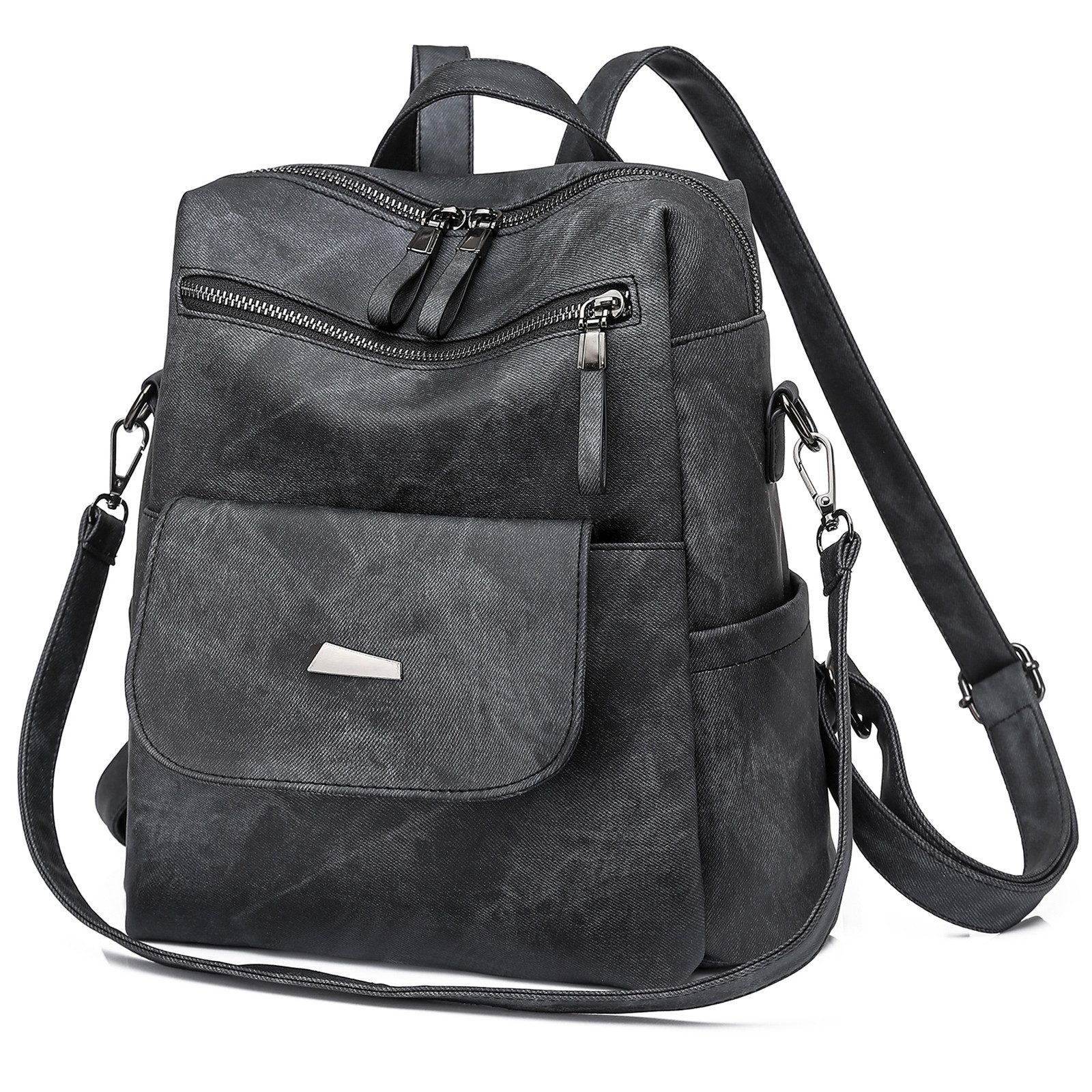 feinlux Rucksack Laptoprucksack Schulrucksack Lederrucksack Reiserucksack (Packung, Vintage, Schultertasche, Notebook Laptop Tasche, Schule Rucksack), für Herren Damen Jungen Teenager Freizeit Arbeit Business Reisen