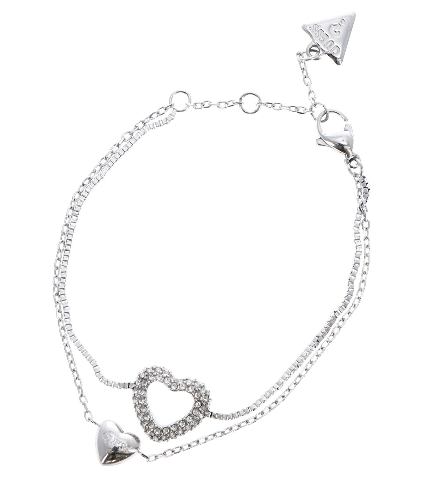 Guess Gliederarmband Two Hearts Double Bracelet günstig online kaufen