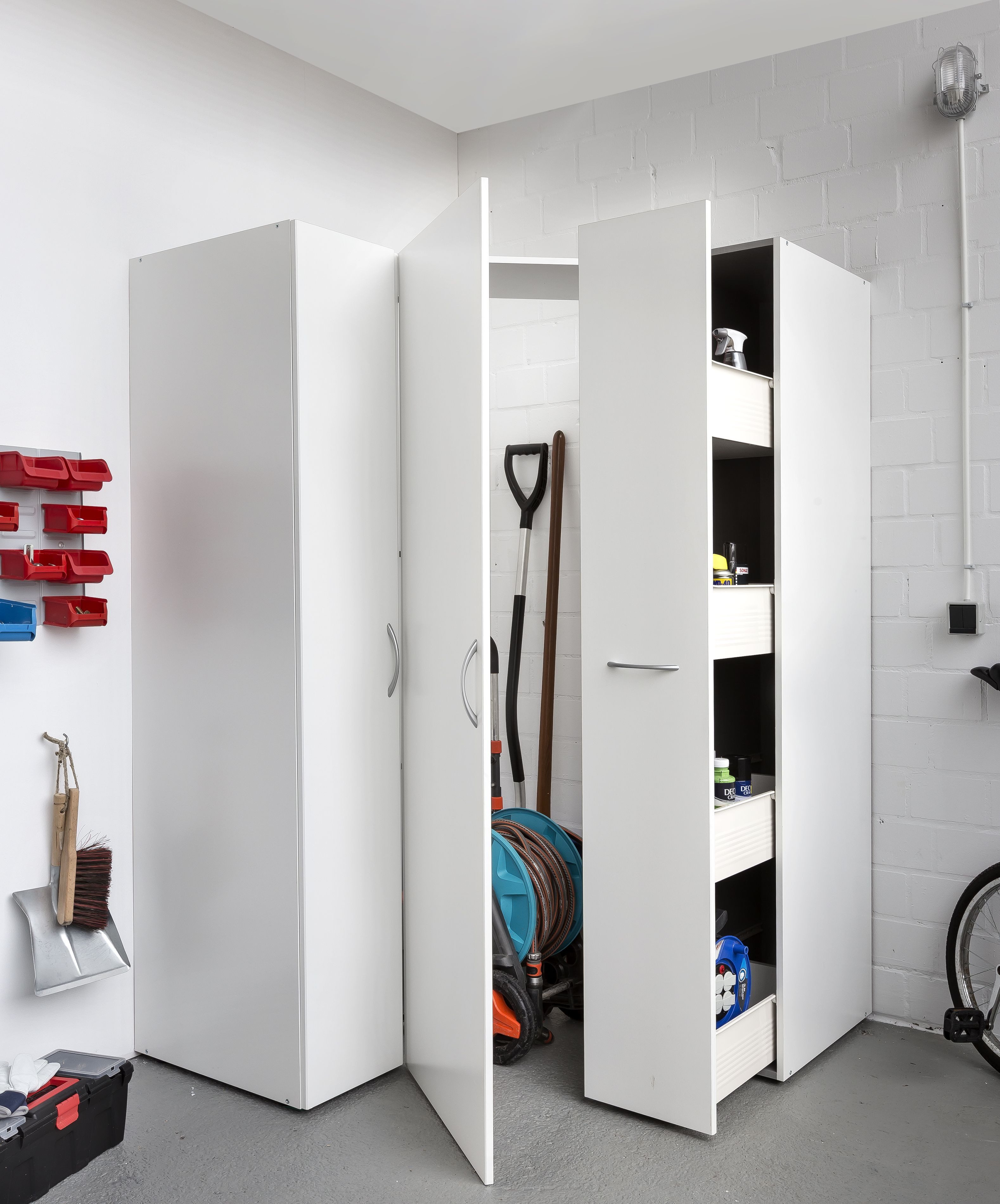 Wimex Mehrzweckschrank-Set Multiraumkonzept, 3-teiliges Set, Stauraumwunder, Ecklösung, individuell einsetzbar