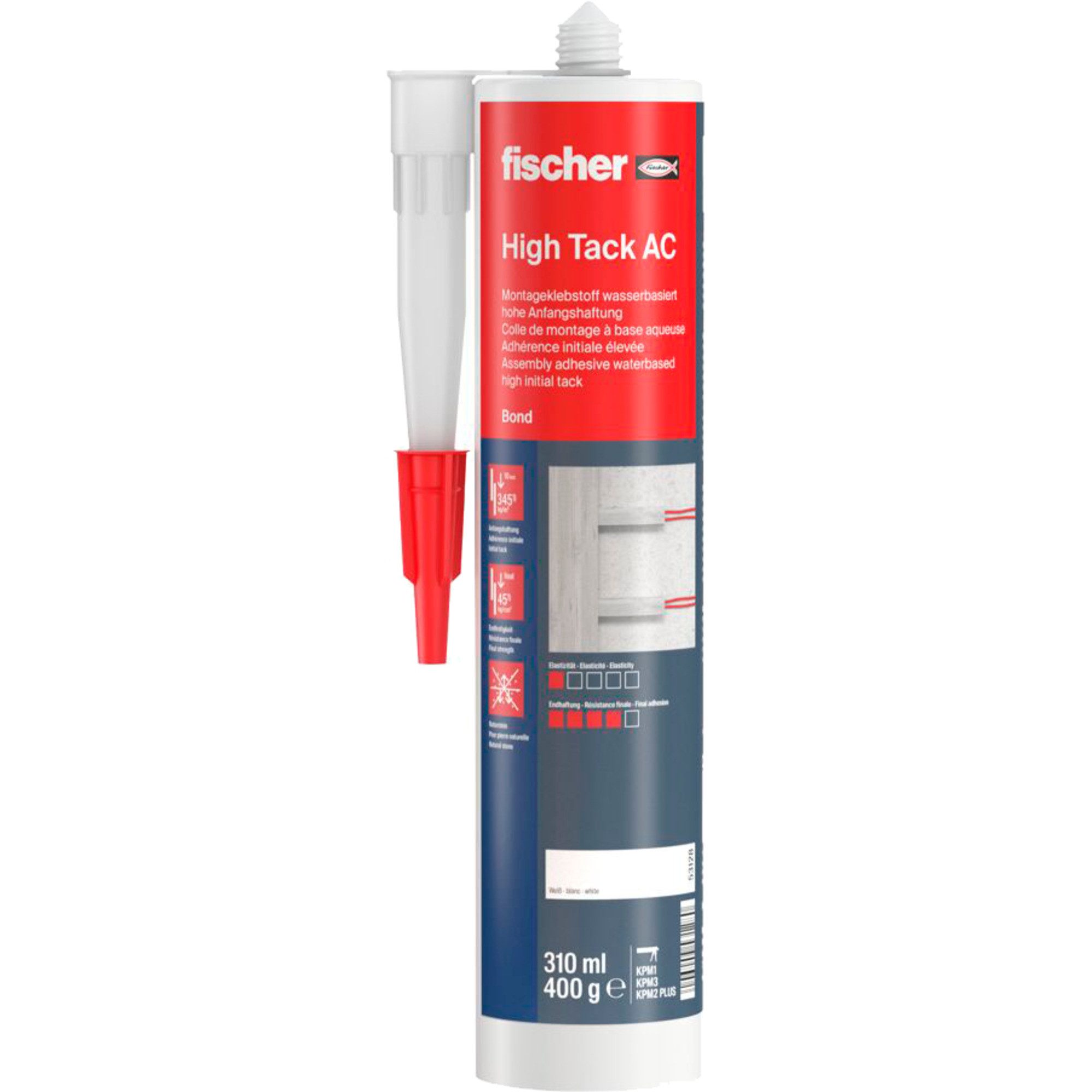Fischer Klebstoff fischer Montageklebstoff High Tack AC 310ml