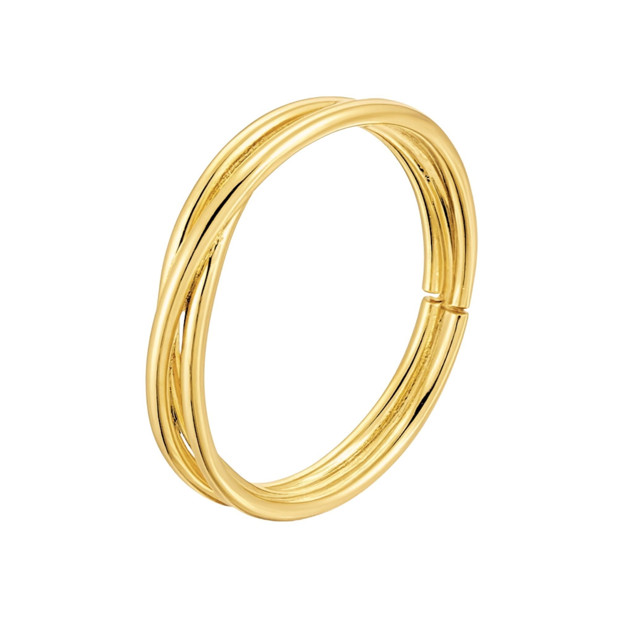 Heideman Fingerring Freydis goldfarben (Ring, 1-tlg., inkl. Geschenkverpackung), One Size Ring Frauen