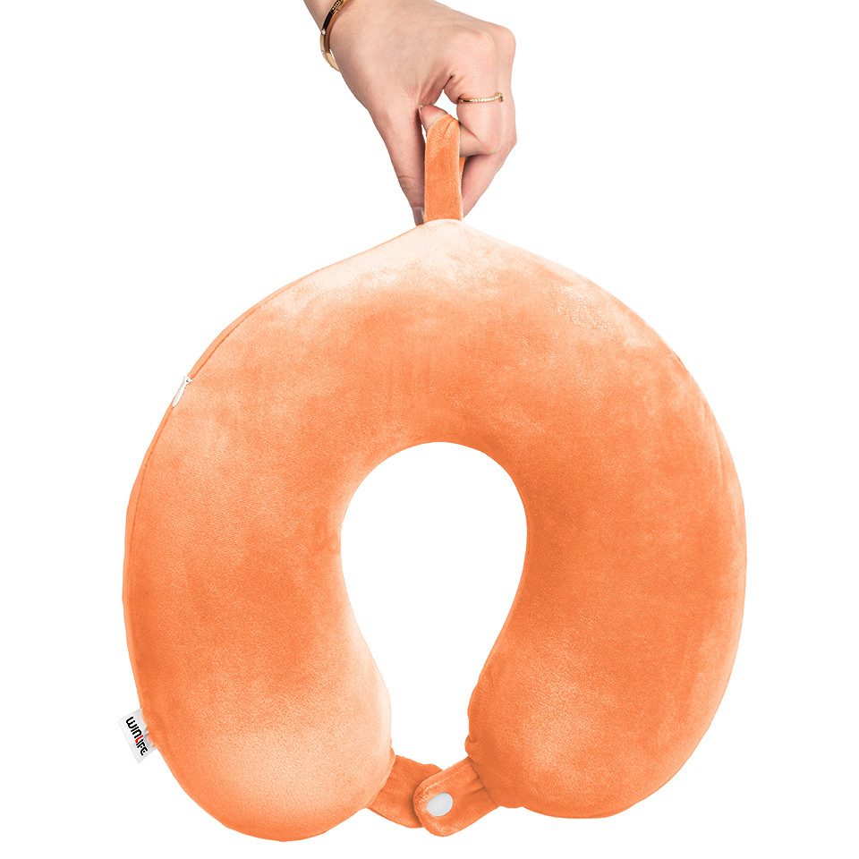WINLIFE Reisekissen Memory Foam Nackenhörnchen Reisekissen günstig online kaufen