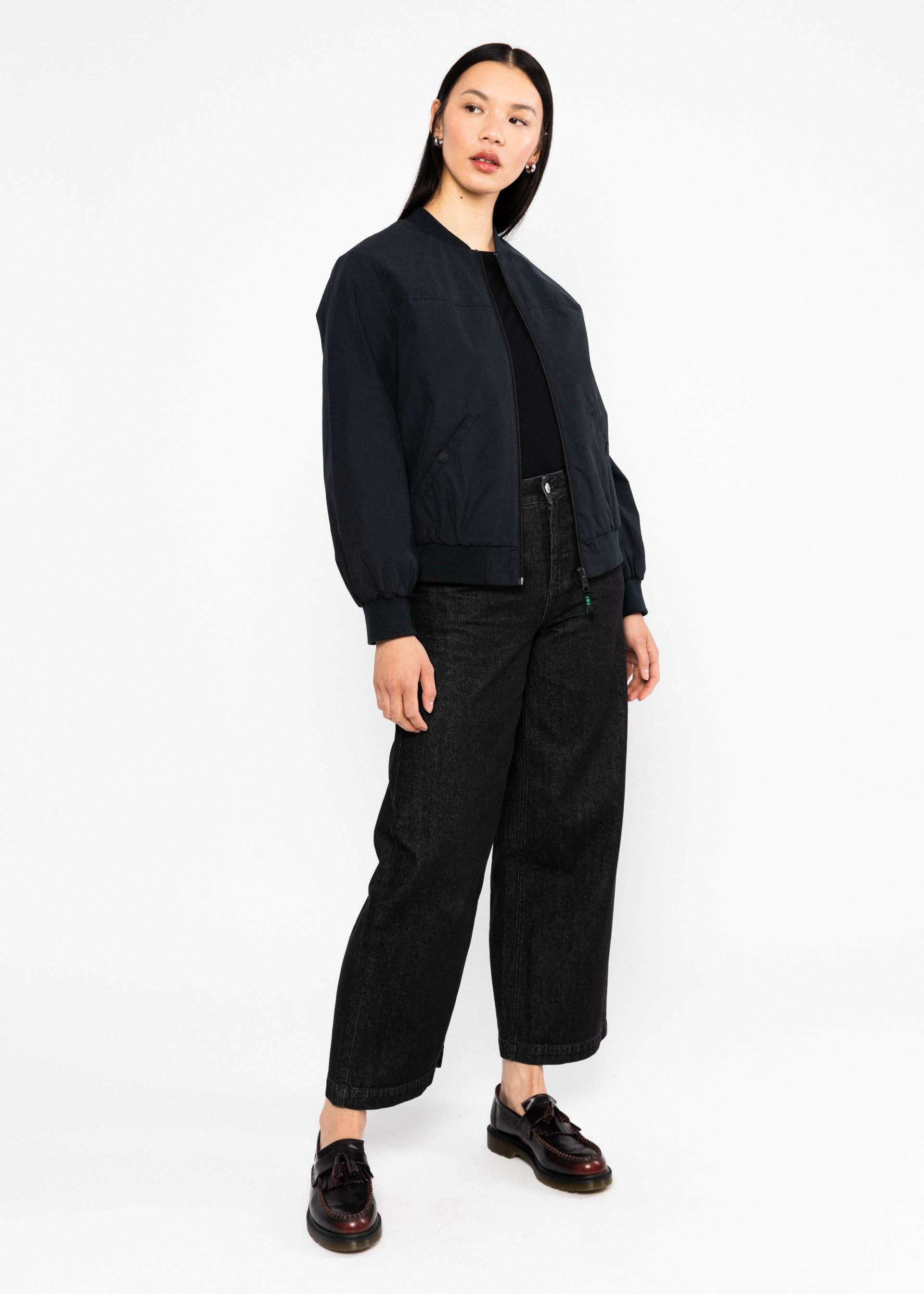 Blutsgeschwister Blouson - Damen Bomberjacke wasserabweisend - nachhaltiger Blouson mit Sticker