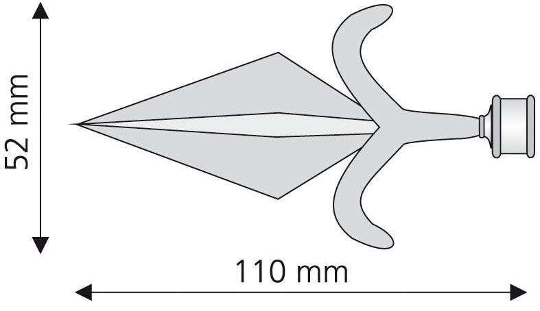 Ø mm Gardinenstangen-Endstück Gardinen, chromfarben/matt (Set, 16 2-St), Liedeco, Gardinenstangen für Amor,