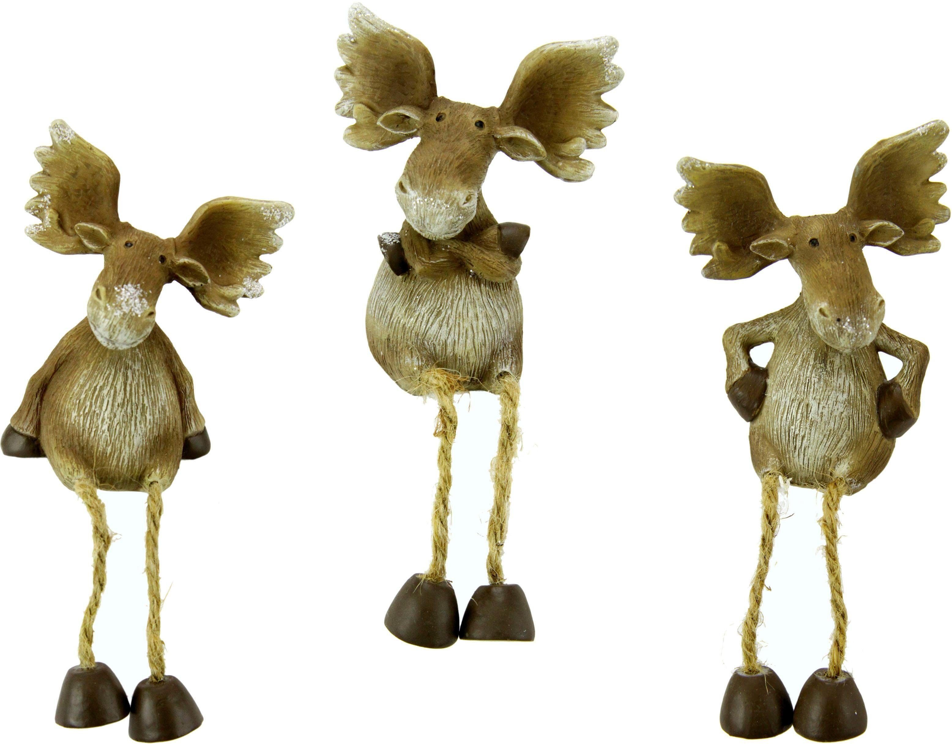 I.GE.A. Tierfigur Elch (Set, 3 St), Kantenhocker