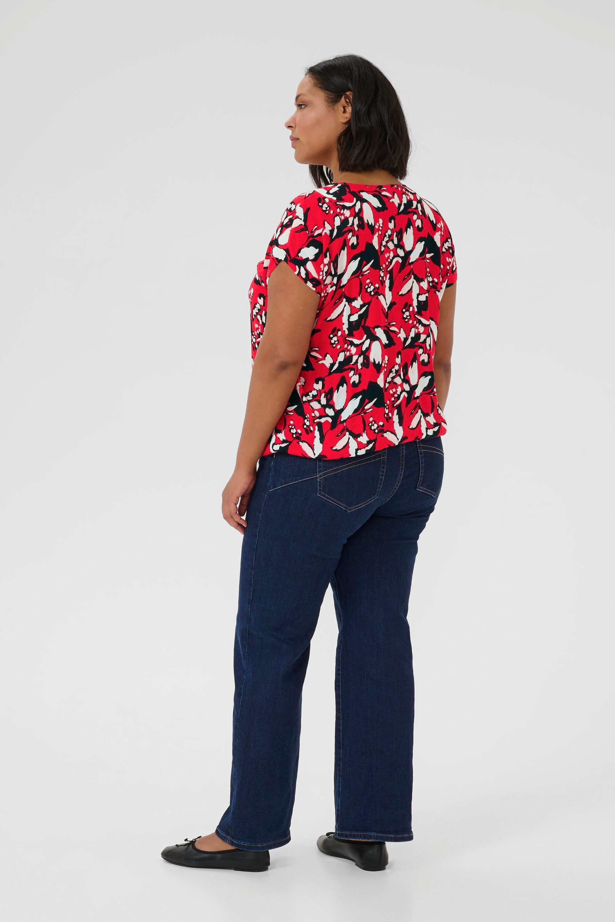Kurzarmbluse Kurzarm-Bluse KCami