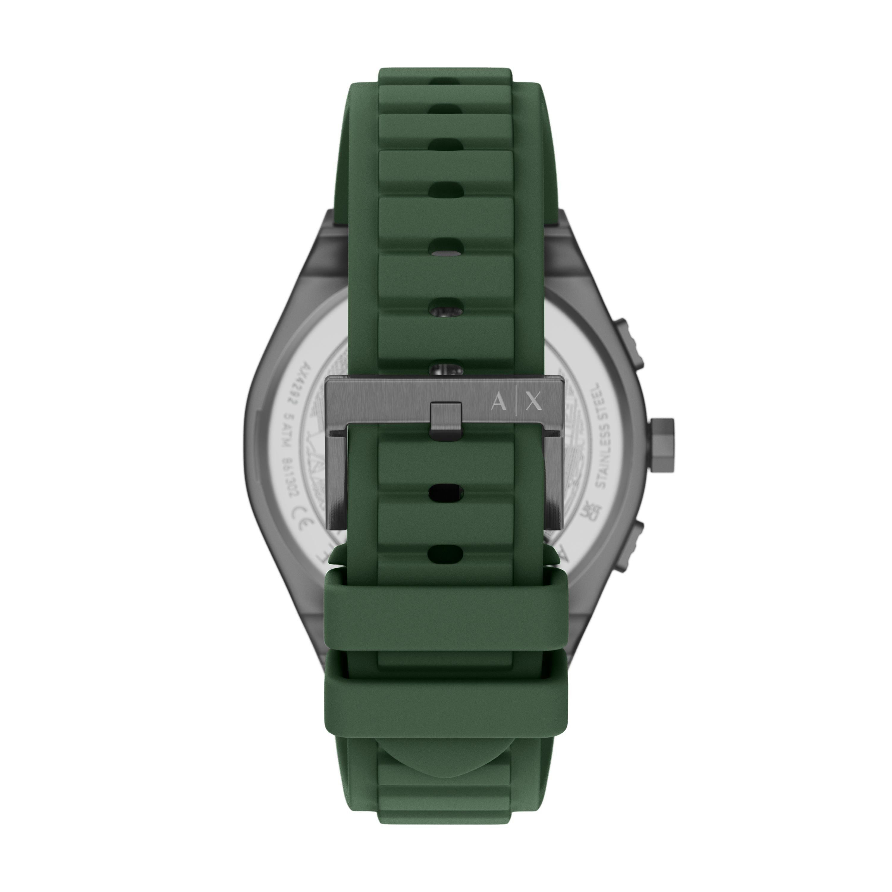 ARMANI EXCHANGE Chronograph SYNC AX4292, Quarzuhr, Armbanduhr, Herrenuhr, Silikonarmband, analog, Tag