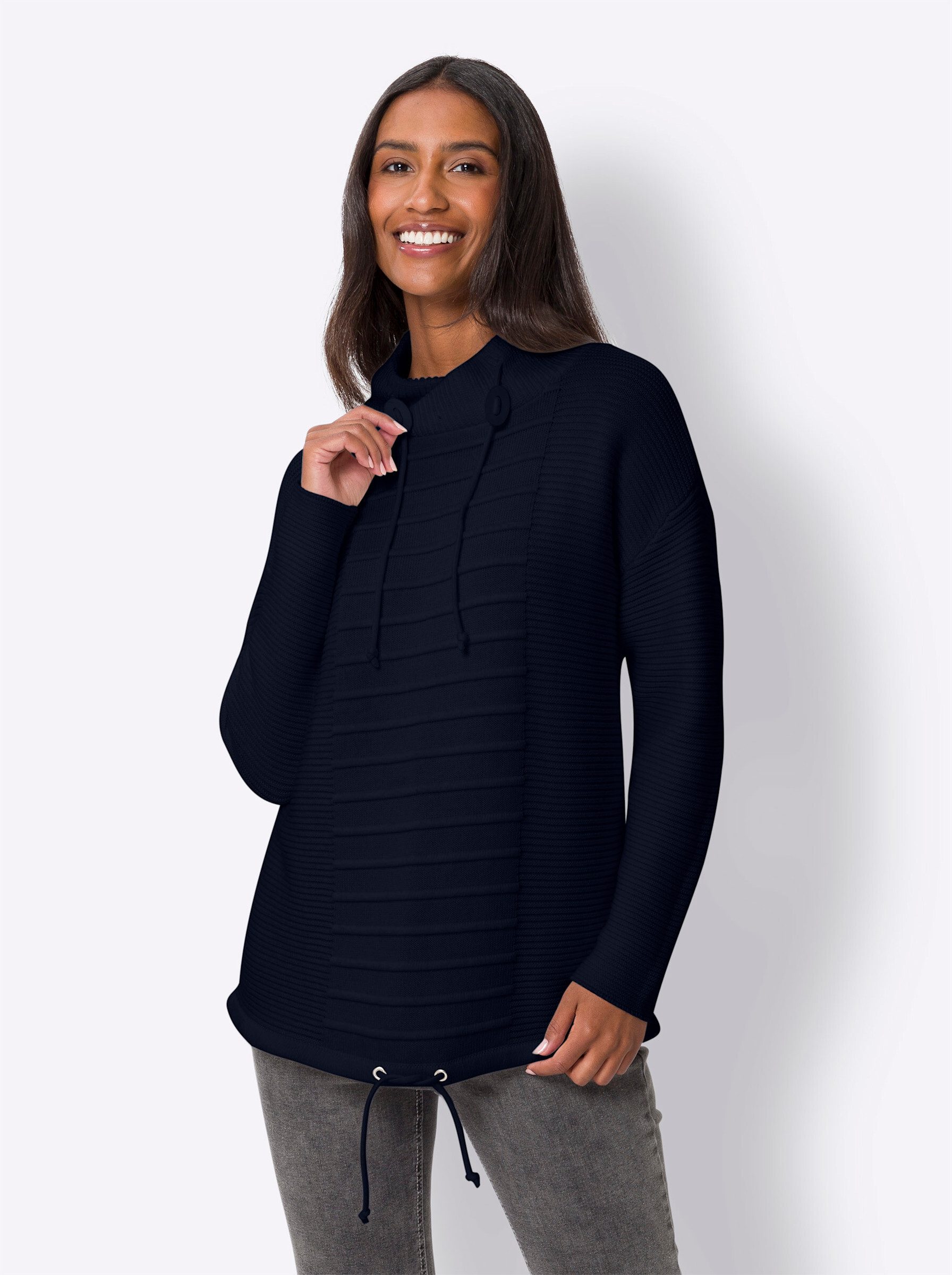 heine Strickpullover Stehkragenpullover .