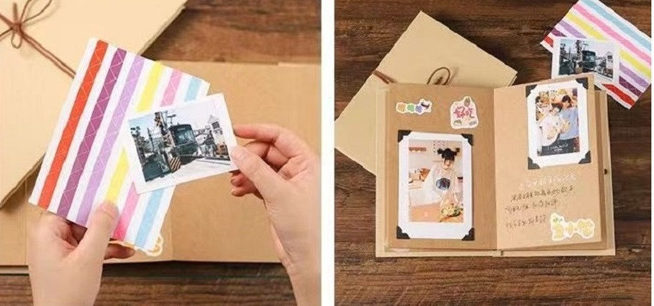 101DIYStudio Fotoalbum zum Einkleben 34 bzw. 54 Seiten, Album zum Gestalten 21 x 15 cm (Für mehr als 30 bzw. 50 Fotos, Fotoalbum Vintage), Kreativ und Einzigartig