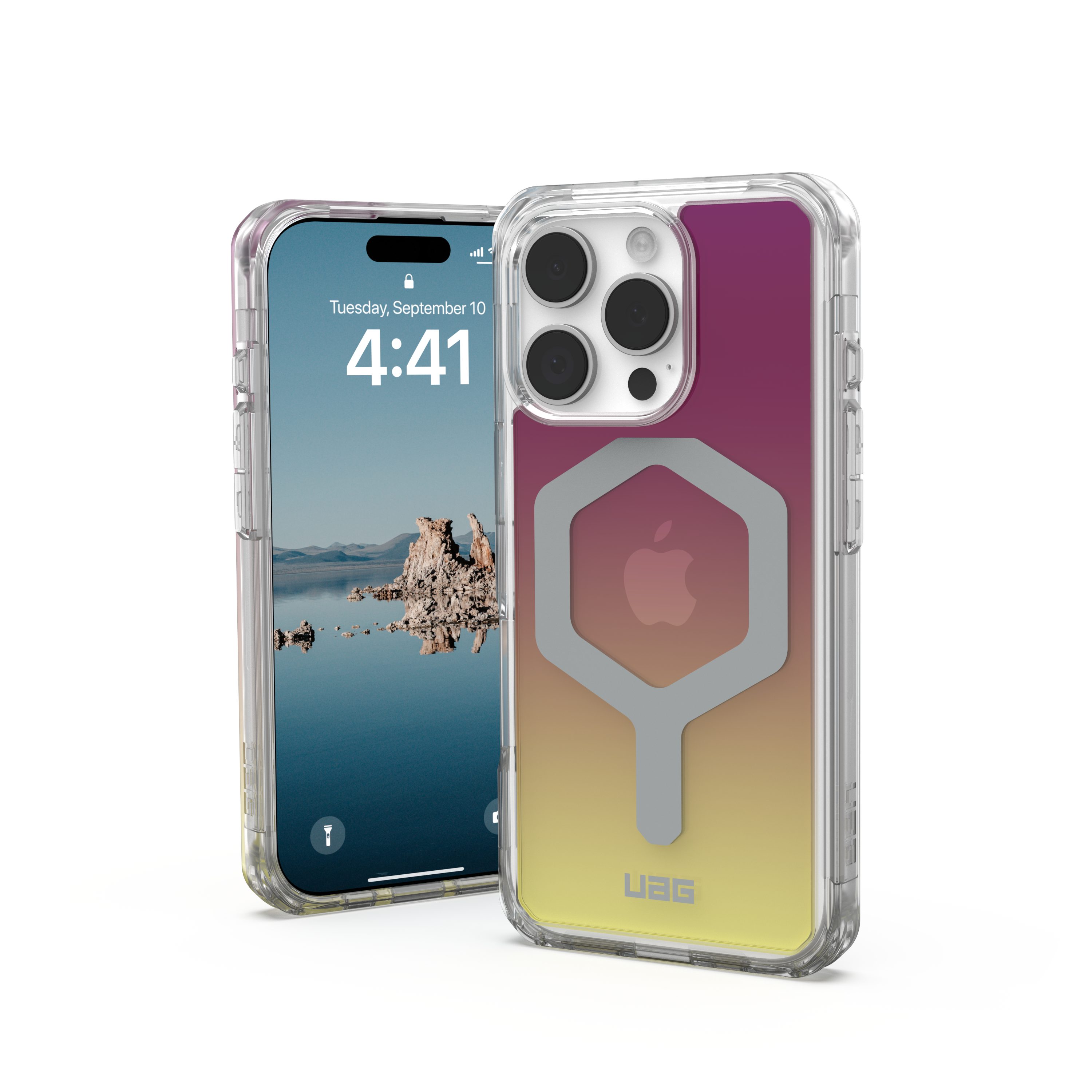 Urban Armor Gear Smartphone-Hülle Plyo - iPhone 16 Pro MagSafe Hülle, [MagSafe optimiert, 4,9 Meter Fallschutz]