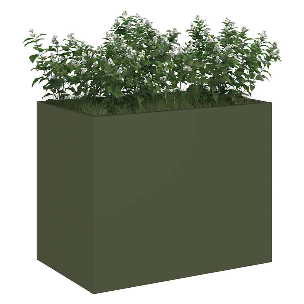 vidaXL Blumentopf Gartenblumentopf Olivgrün 50 x günstig online kaufen