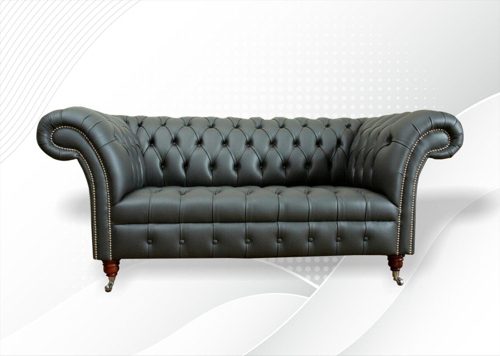 Sitzer Couch 2 cm Sofa Design Chesterfield 185 JVmoebel Chesterfield-Sofa,