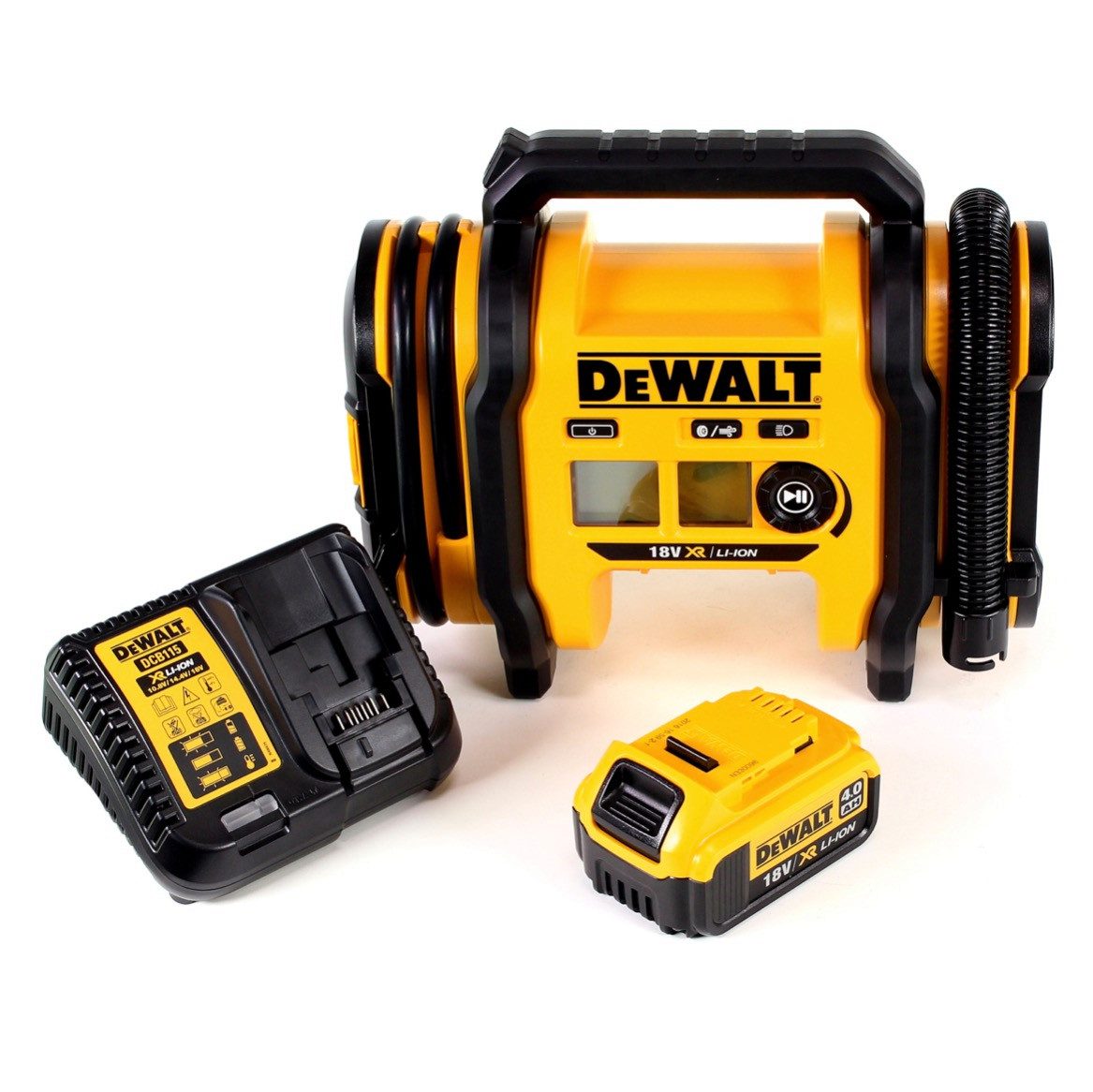 DeWalt Akku-Handkompressor DCC 018 N Akku Luftkompressor 18V 11bar KFZ + 1x Akku 4,0Ah