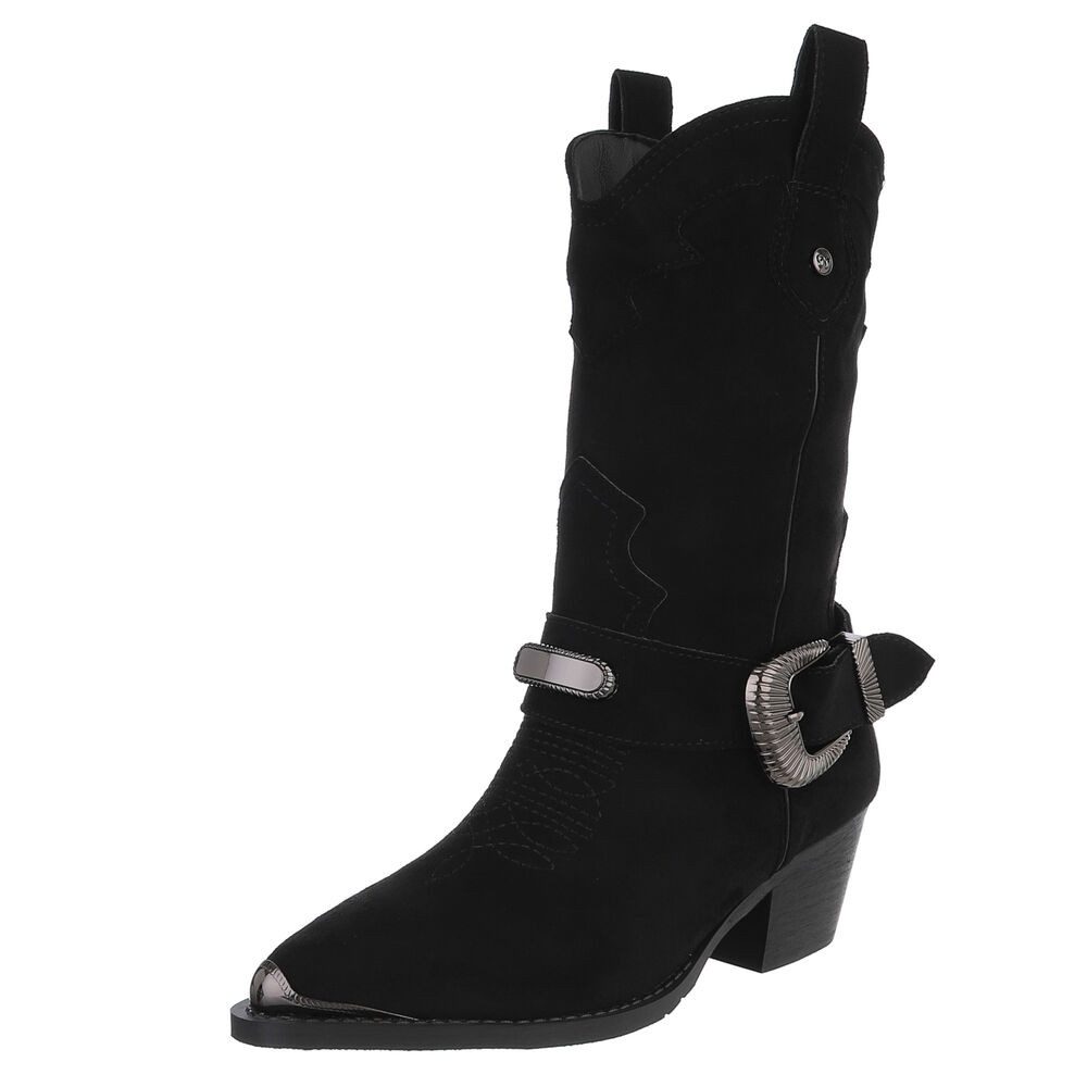 Ital-Design Damen Stiefel mit Schnalle und günstig online kaufen