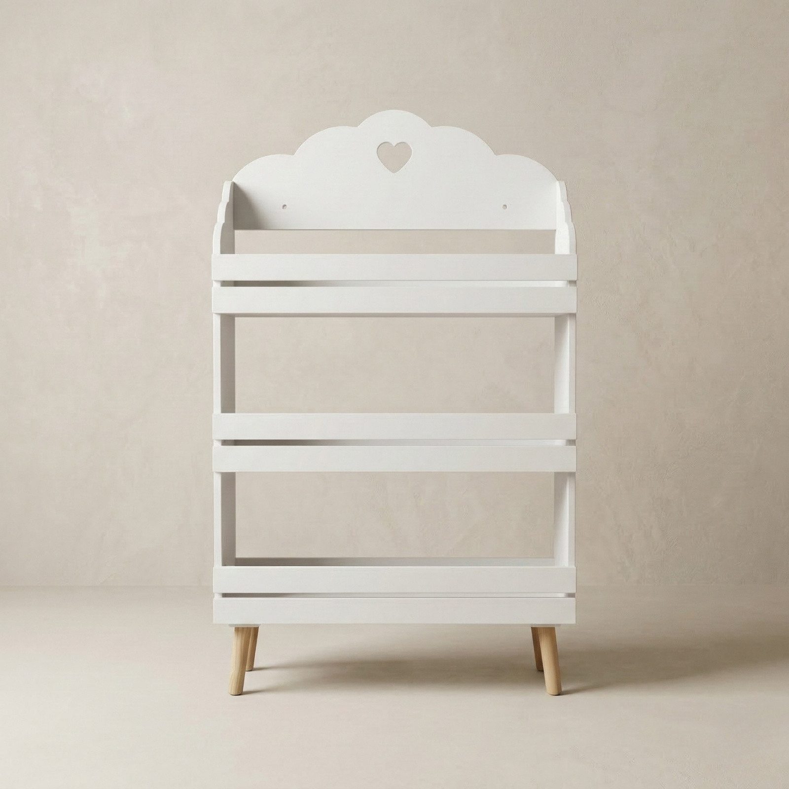 BOXIMO Regal Kinderregal mit Wolkenmotiv NUVU, 60 x 100 x 18 cm – Bild 4 von 5