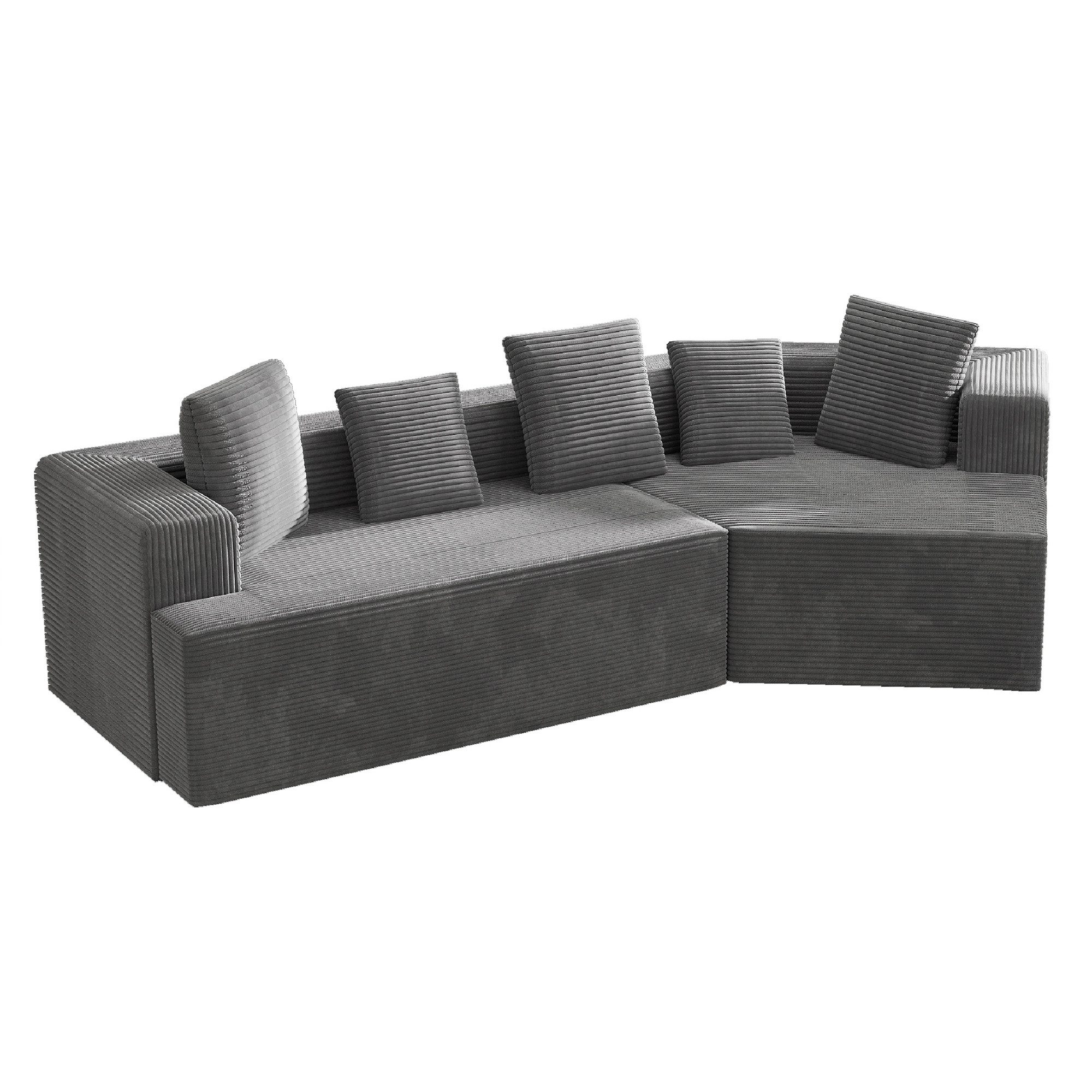 OKWISH Sofa Ecksofa,Loungesofa mit Wolken Kombinationssofa, 312 cm Modulare günstig online kaufen