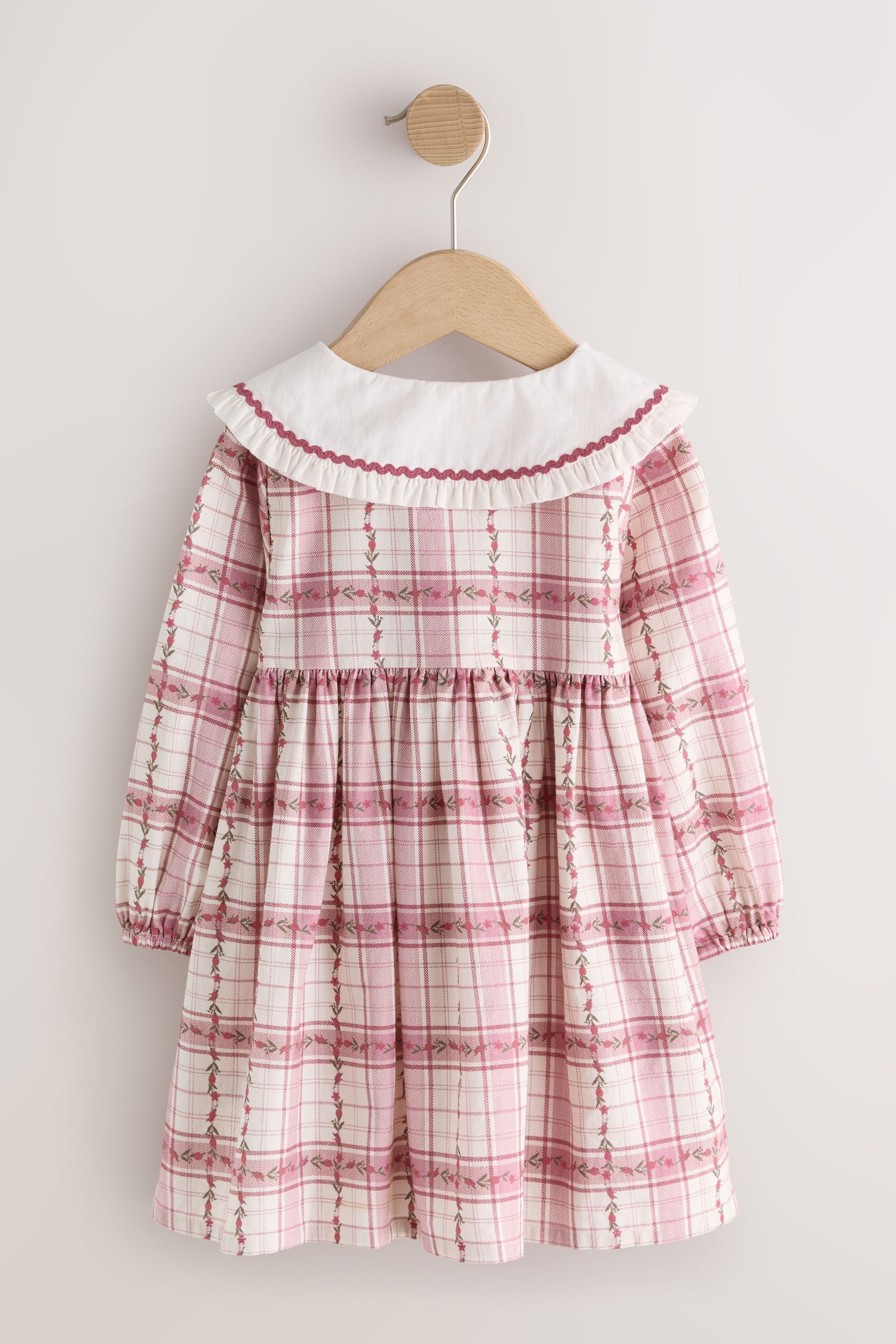 Next Blusenkleid Langarmkleid mit Kragen (1-tlg)