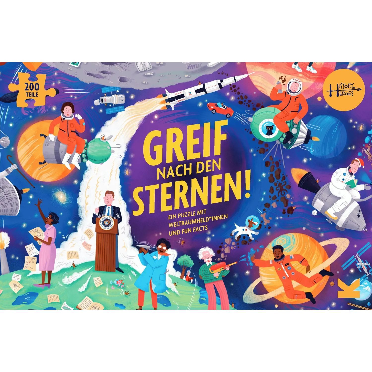 Laurence King Puzzle Greif nach den Sternen!, Puzzleteile